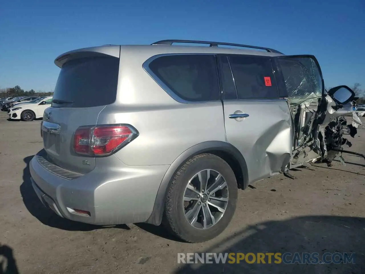 3 fotografías del automóvil dañado JN8AY2NC8L9615525 NISSAN ARMADA 2020