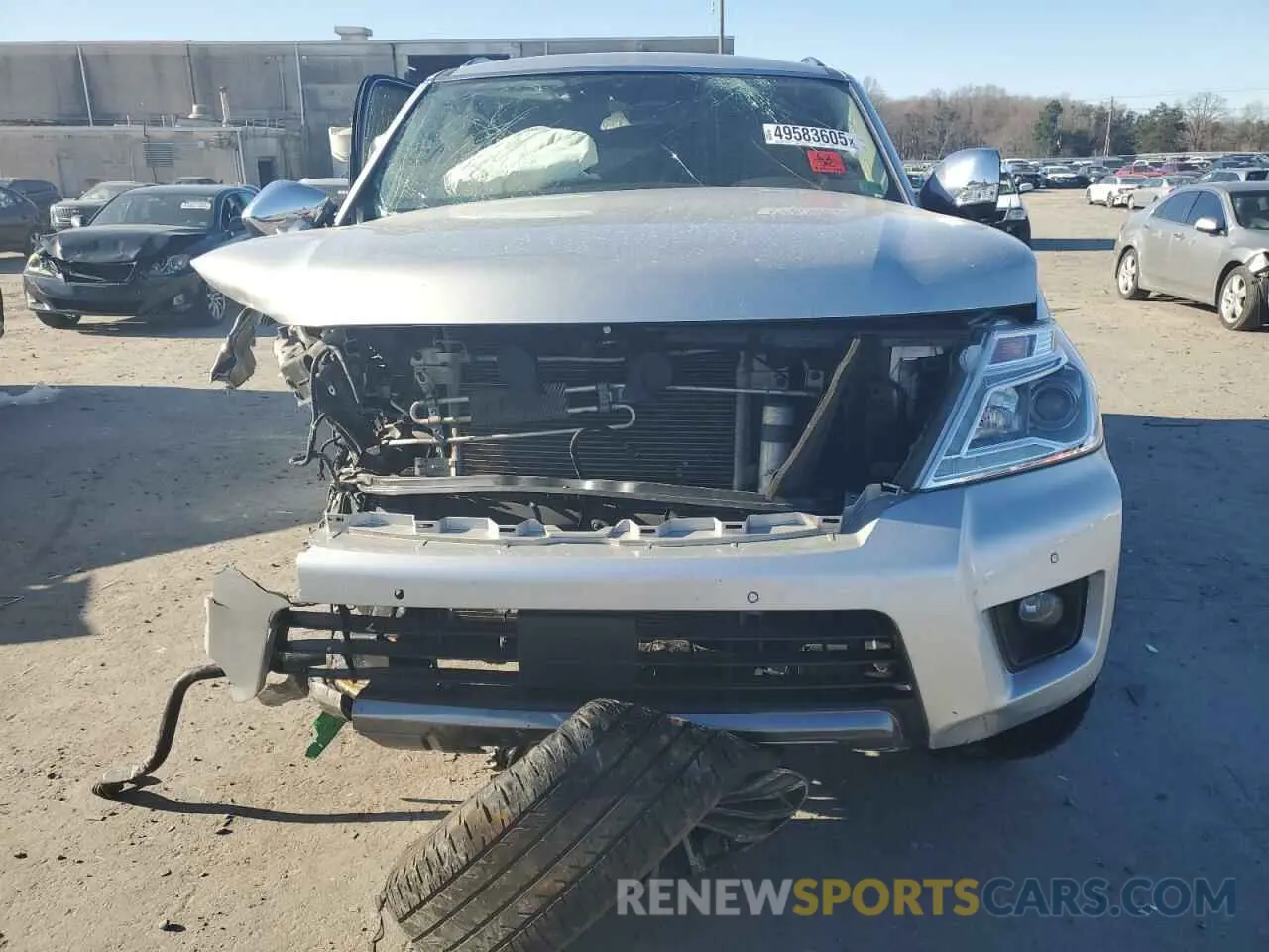 5 fotografías del automóvil dañado JN8AY2NC8L9615525 NISSAN ARMADA 2020