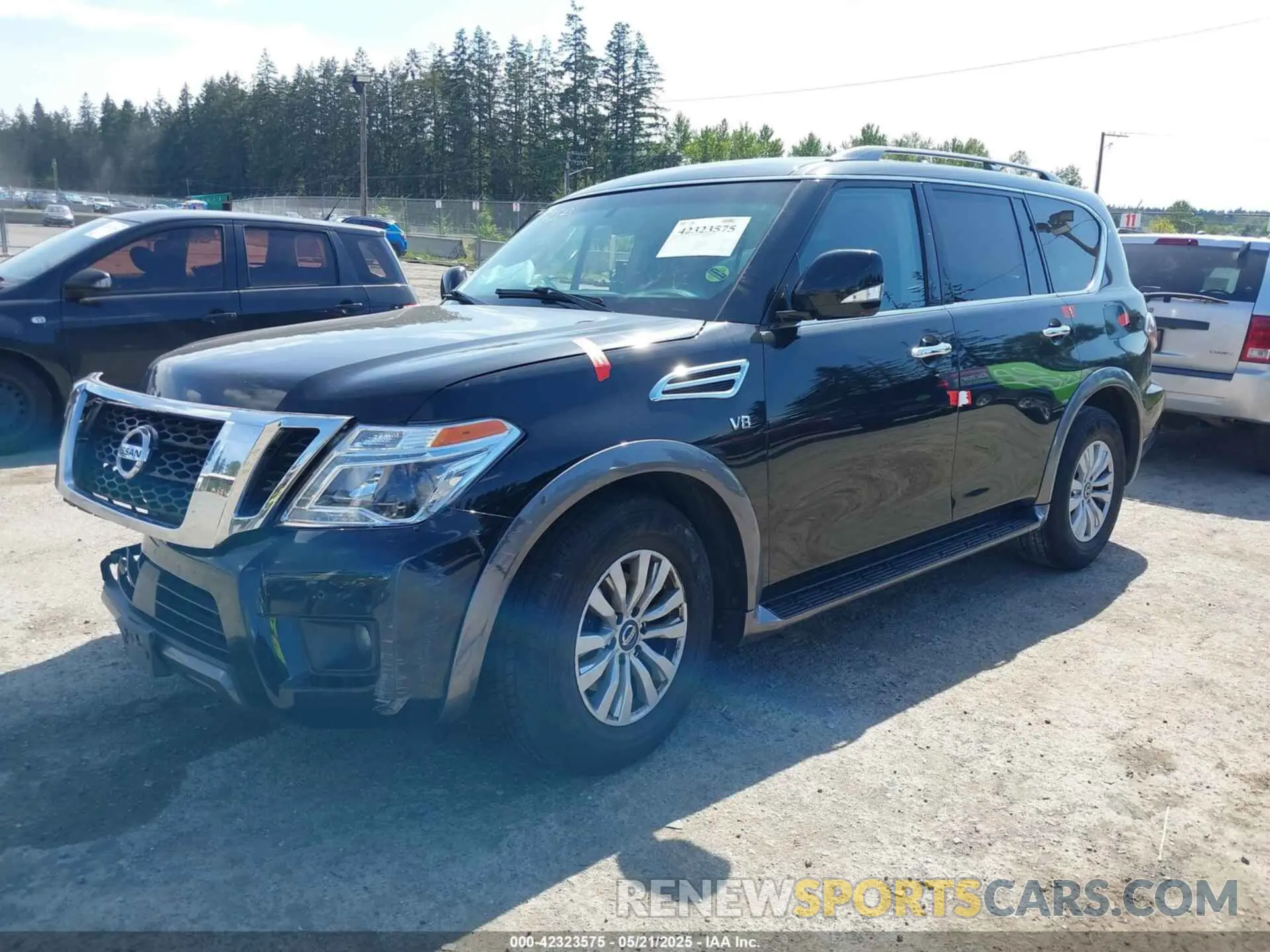 2 fotografías del automóvil dañado JN8AY2NCXLX516135 NISSAN ARMADA 2020