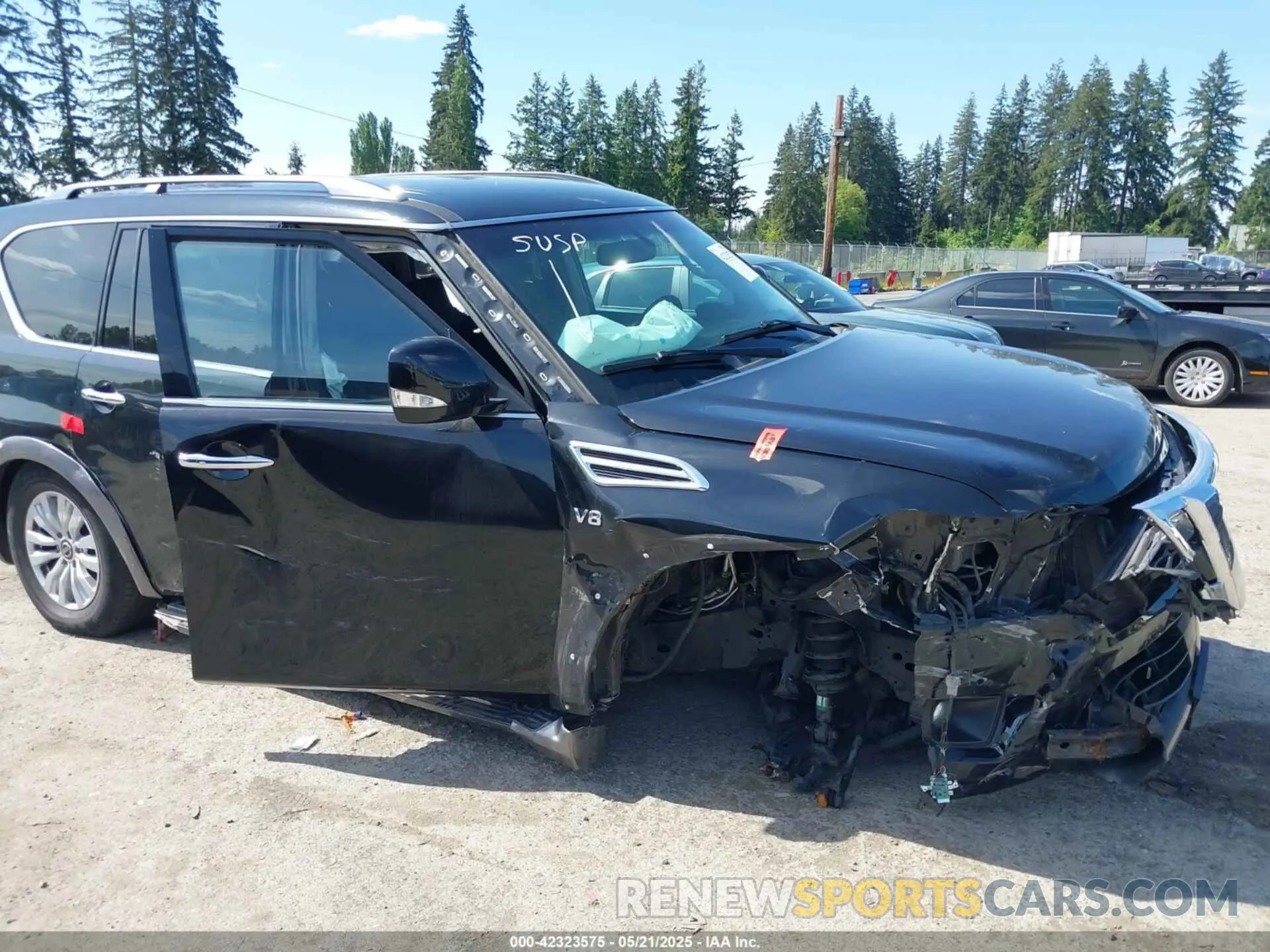 6 fotografías del automóvil dañado JN8AY2NCXLX516135 NISSAN ARMADA 2020