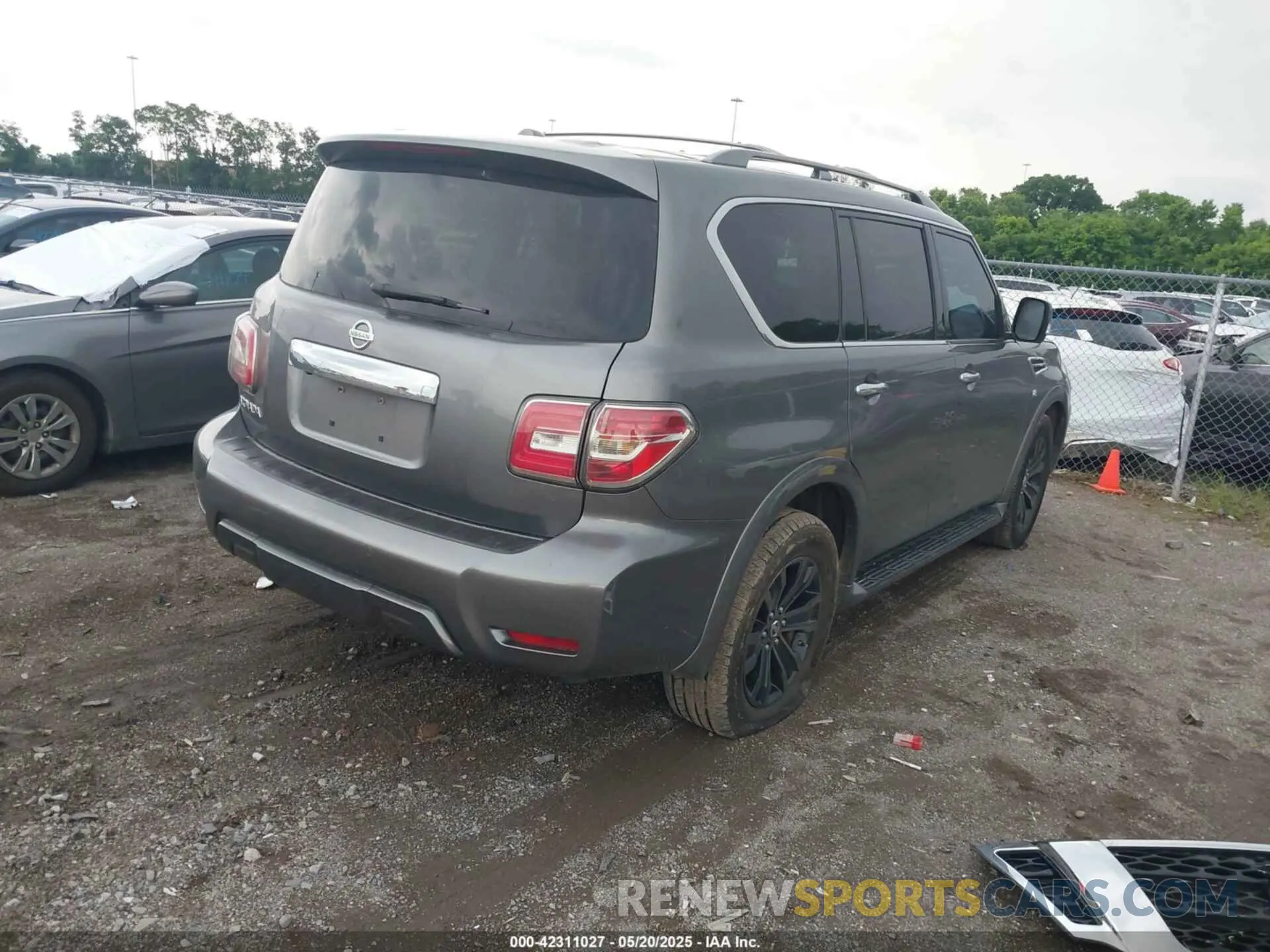 4 fotografías del automóvil dañado JN8AY2ND0L9105632 NISSAN ARMADA 2020