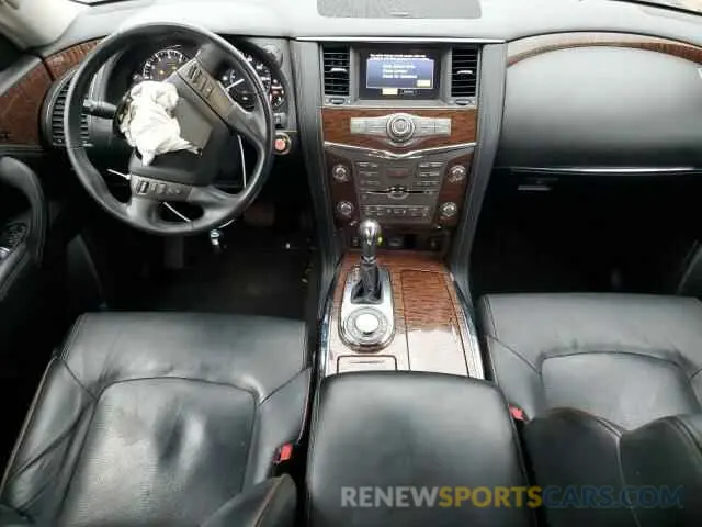 8 fotografías del automóvil dañado JN8AY2ND0L9108479 NISSAN ARMADA 2020
