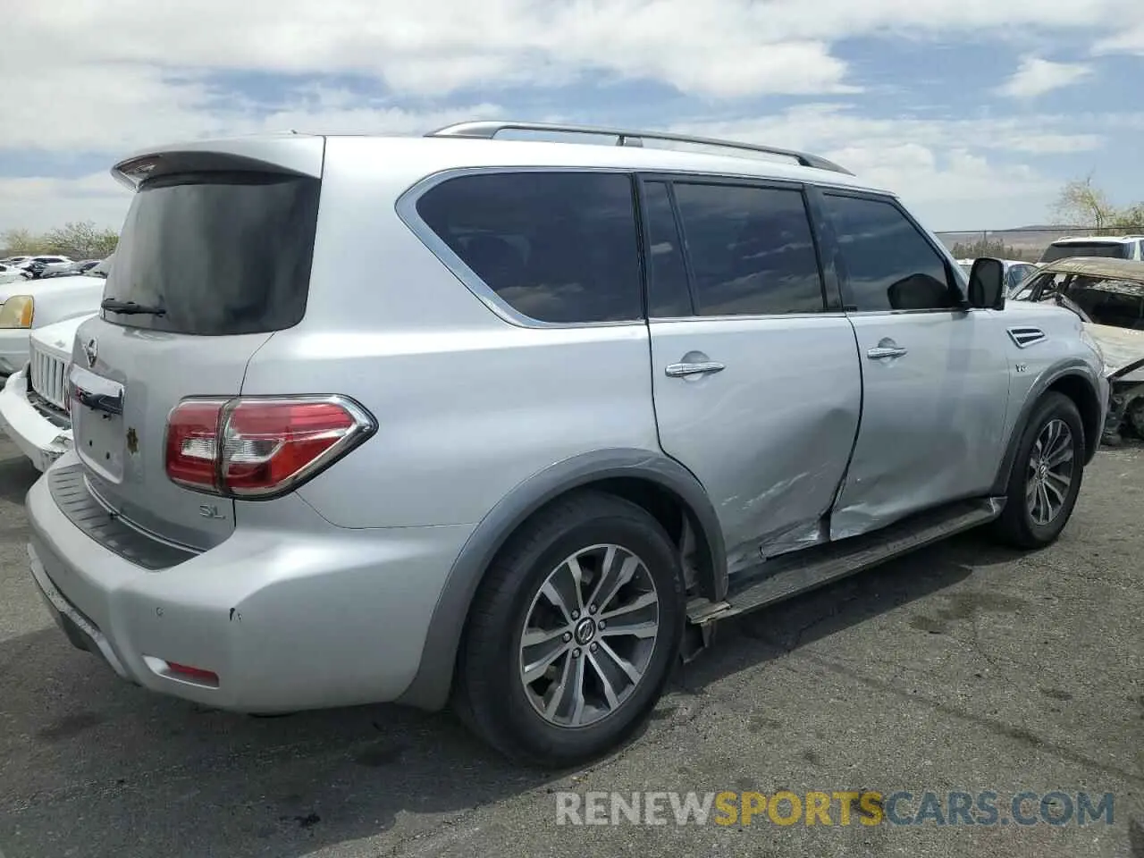 3 fotografías del automóvil dañado JN8AY2ND3L9108024 NISSAN ARMADA 2020