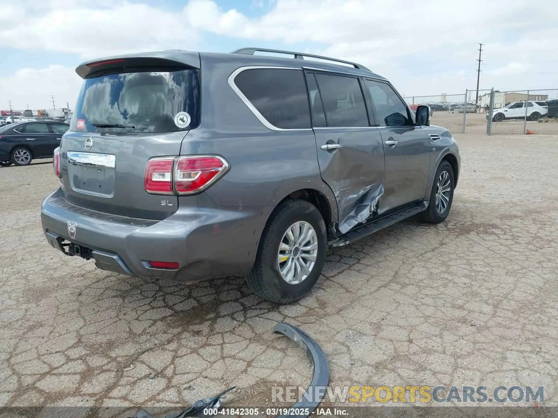 4 fotografías del automóvil dañado JN8AY2ND5LX017896 NISSAN ARMADA 2020