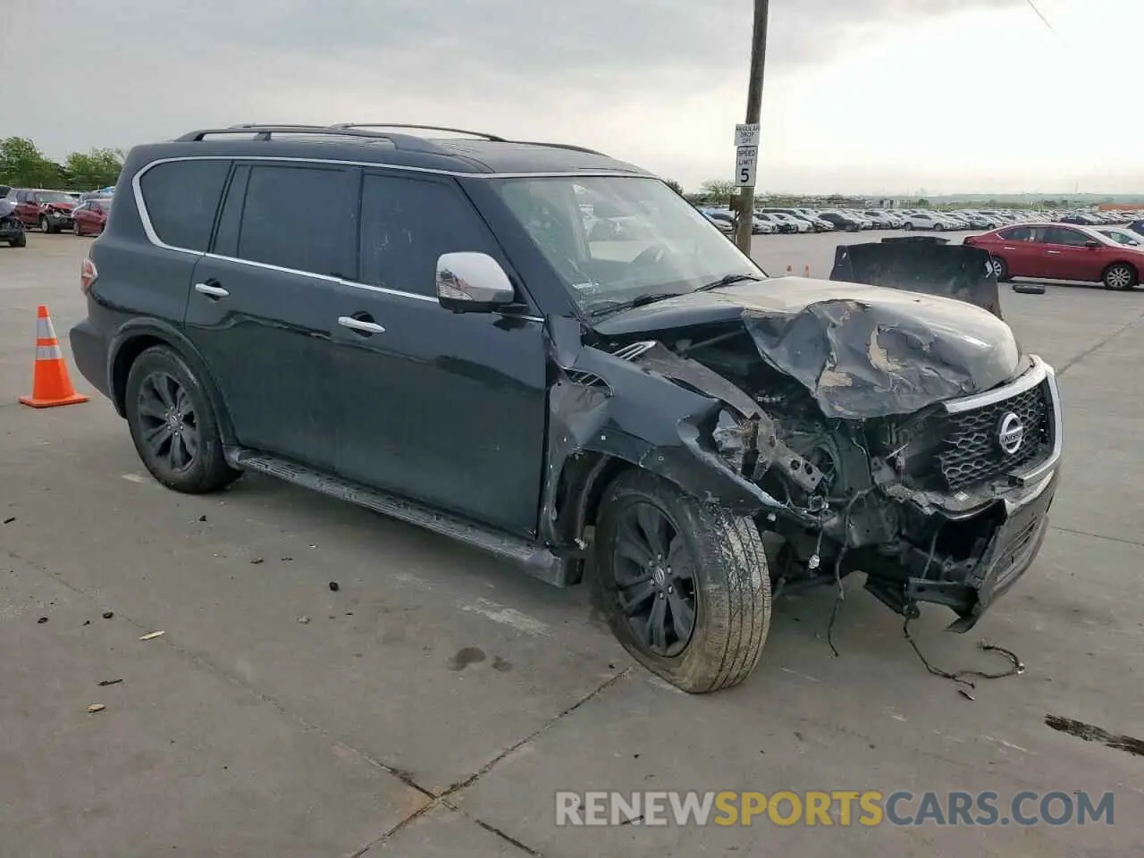 4 fotografías del automóvil dañado JN8AY2ND6L9111922 NISSAN ARMADA 2020
