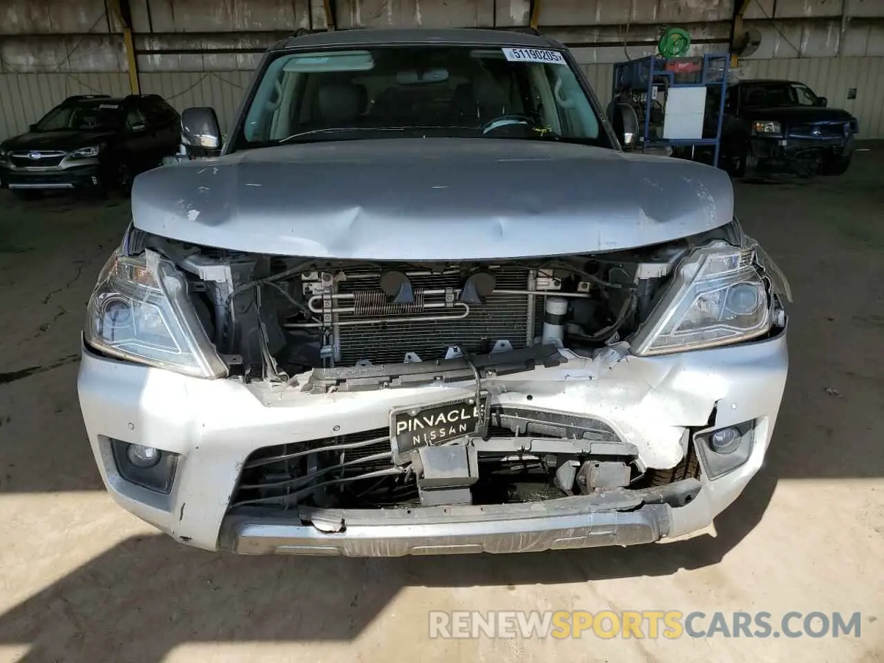 5 fotografías del automóvil dañado JN8AY2ND7L9108785 NISSAN ARMADA 2020