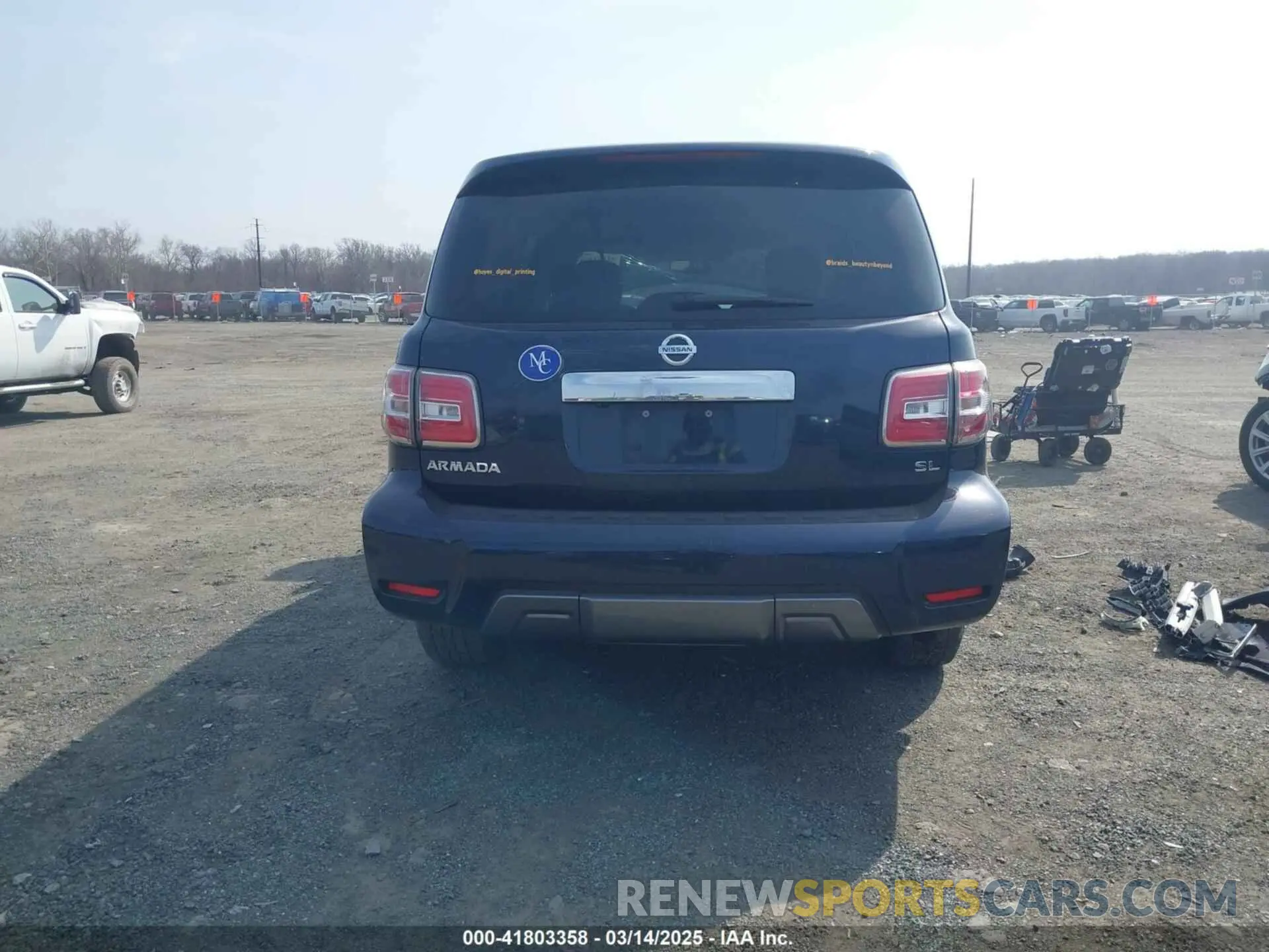 17 fotografías del automóvil dañado JN8AY2NDXLX017988 NISSAN ARMADA 2020