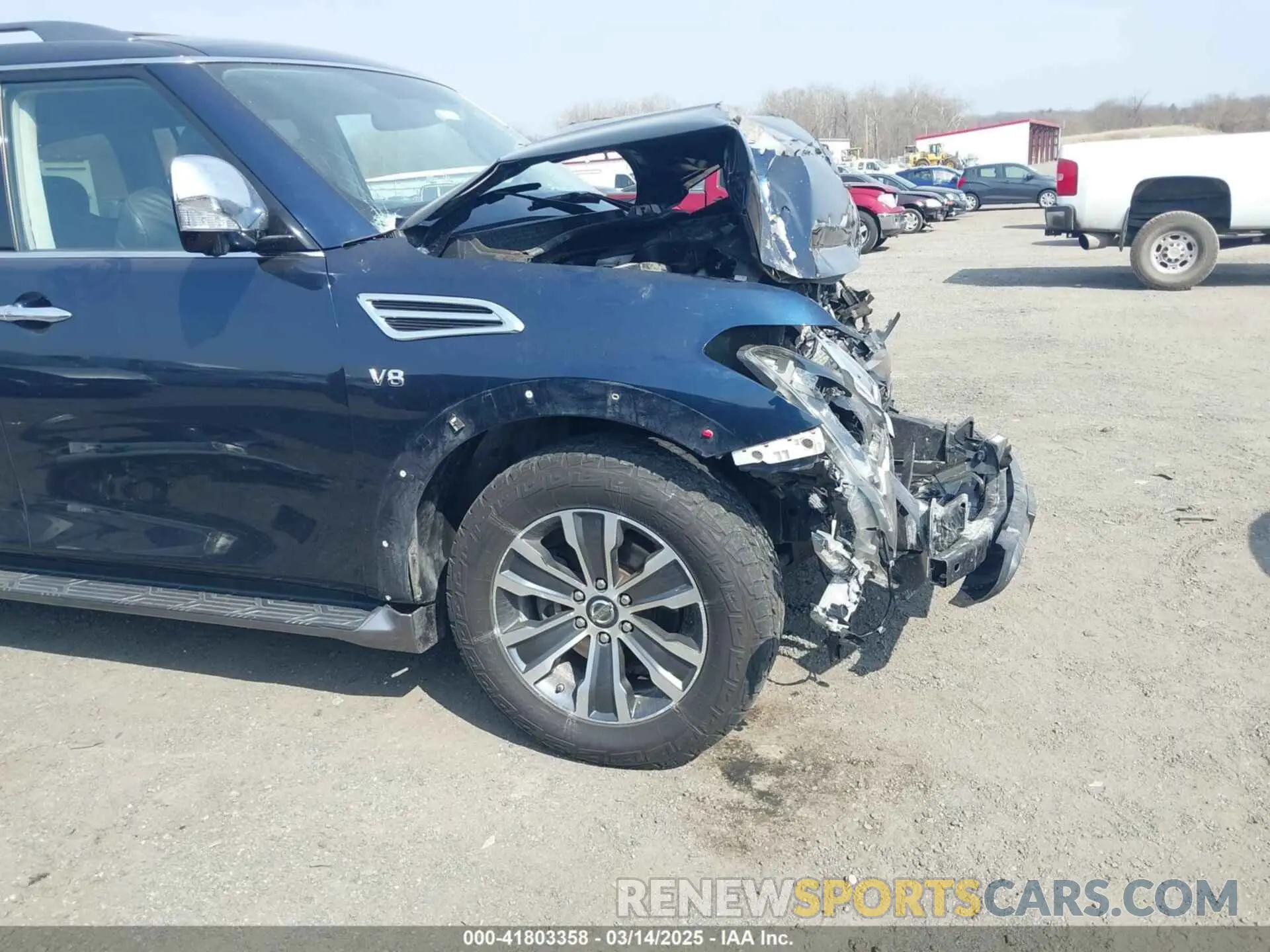 6 fotografías del automóvil dañado JN8AY2NDXLX017988 NISSAN ARMADA 2020