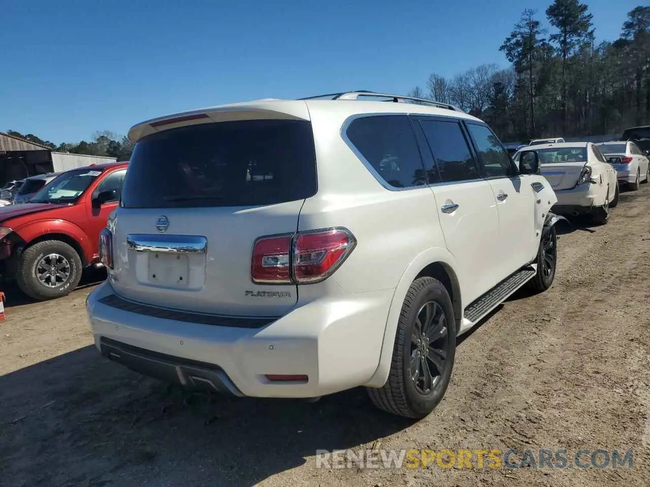 3 fotografías del automóvil dañado JN8AY2NE0L9780356 NISSAN ARMADA 2020