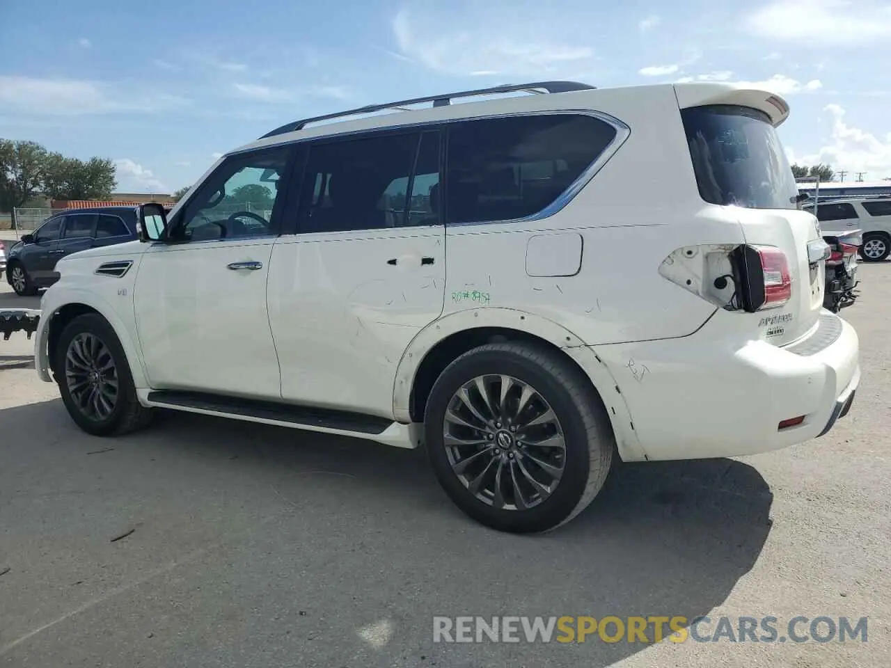 2 fotografías del automóvil dañado JN8AY2NF5L9360651 NISSAN ARMADA 2020