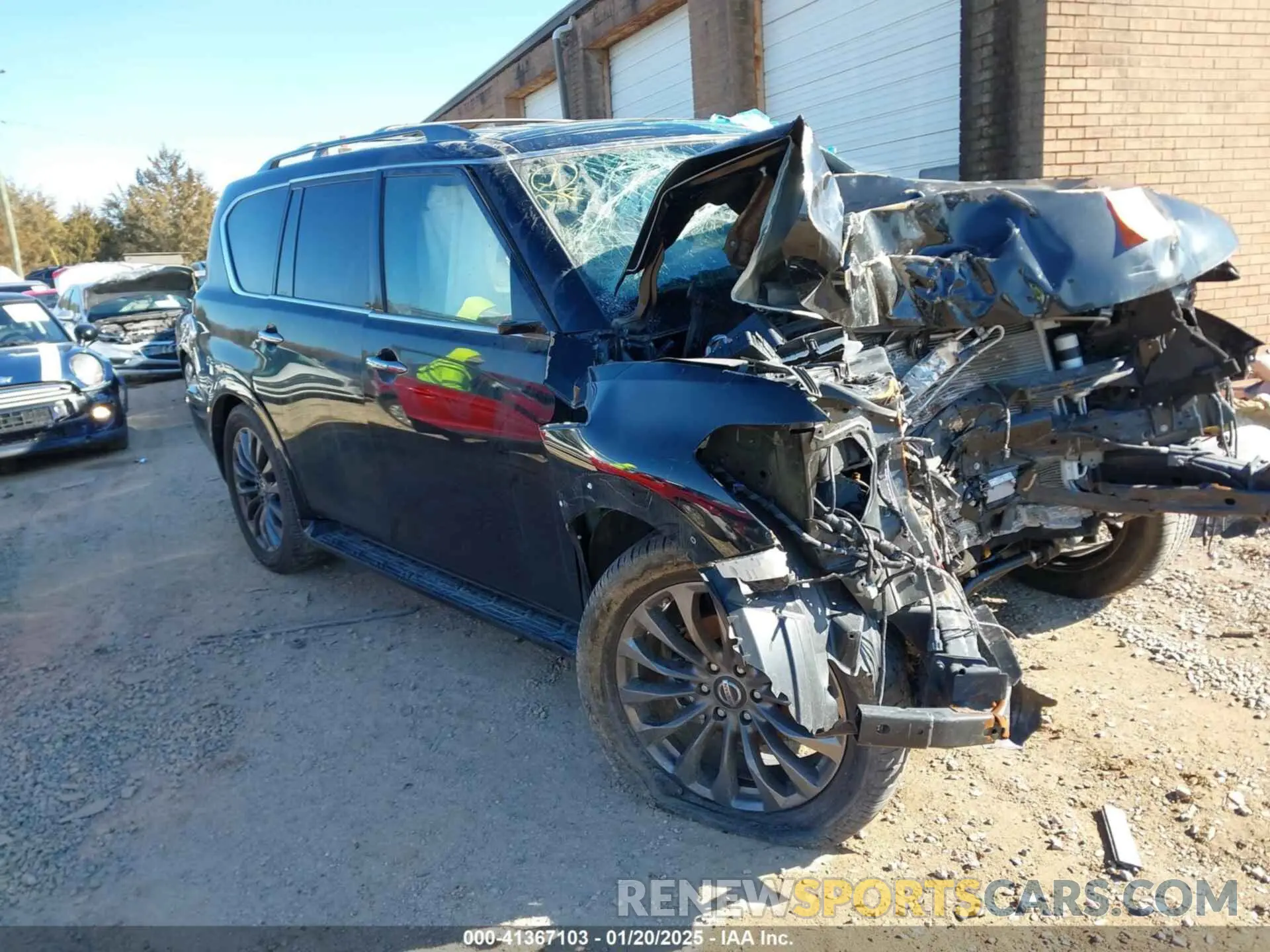 1 fotografías del automóvil dañado JN8AY2NF7L9360568 NISSAN ARMADA 2020