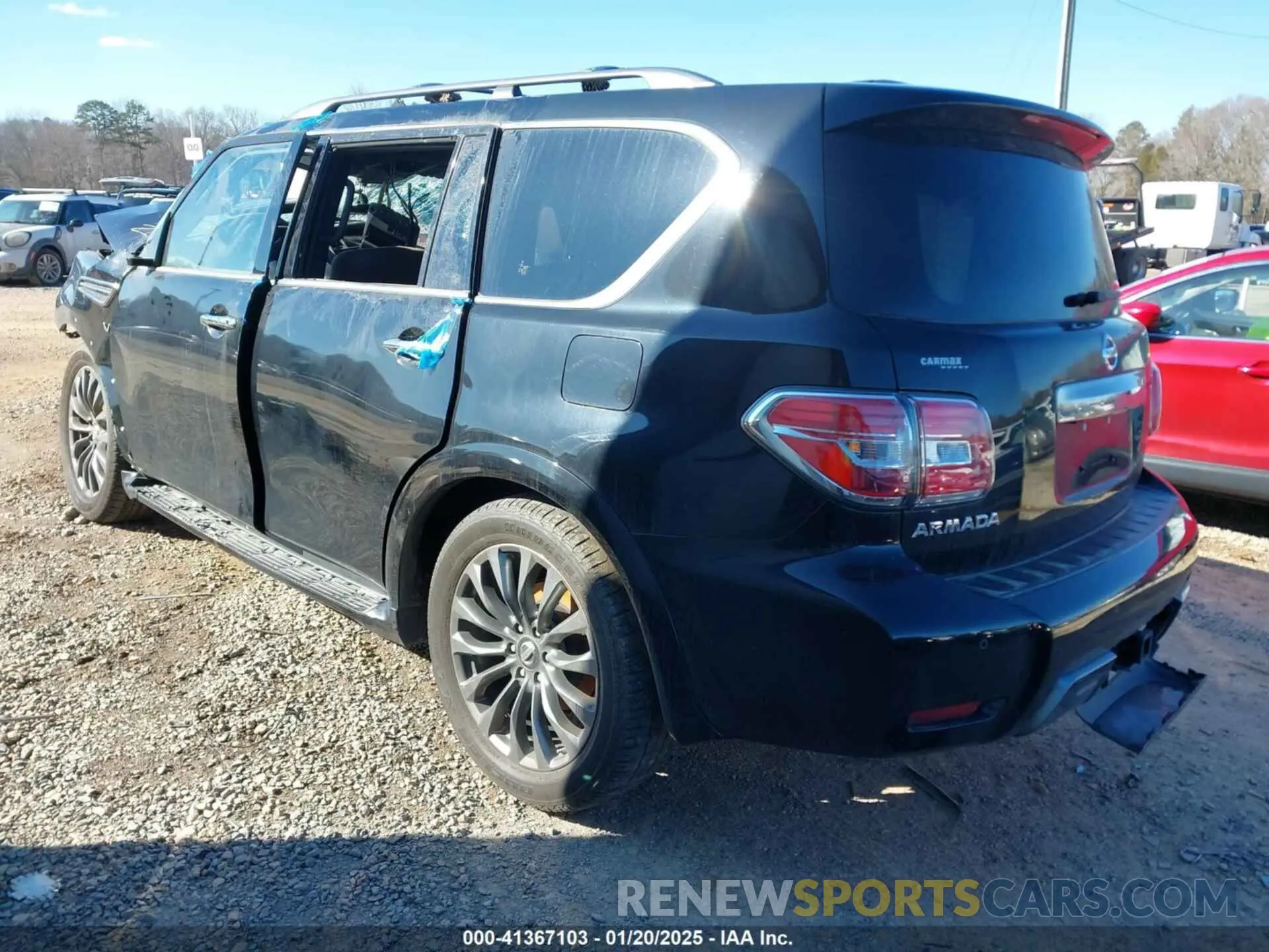 3 fotografías del automóvil dañado JN8AY2NF7L9360568 NISSAN ARMADA 2020