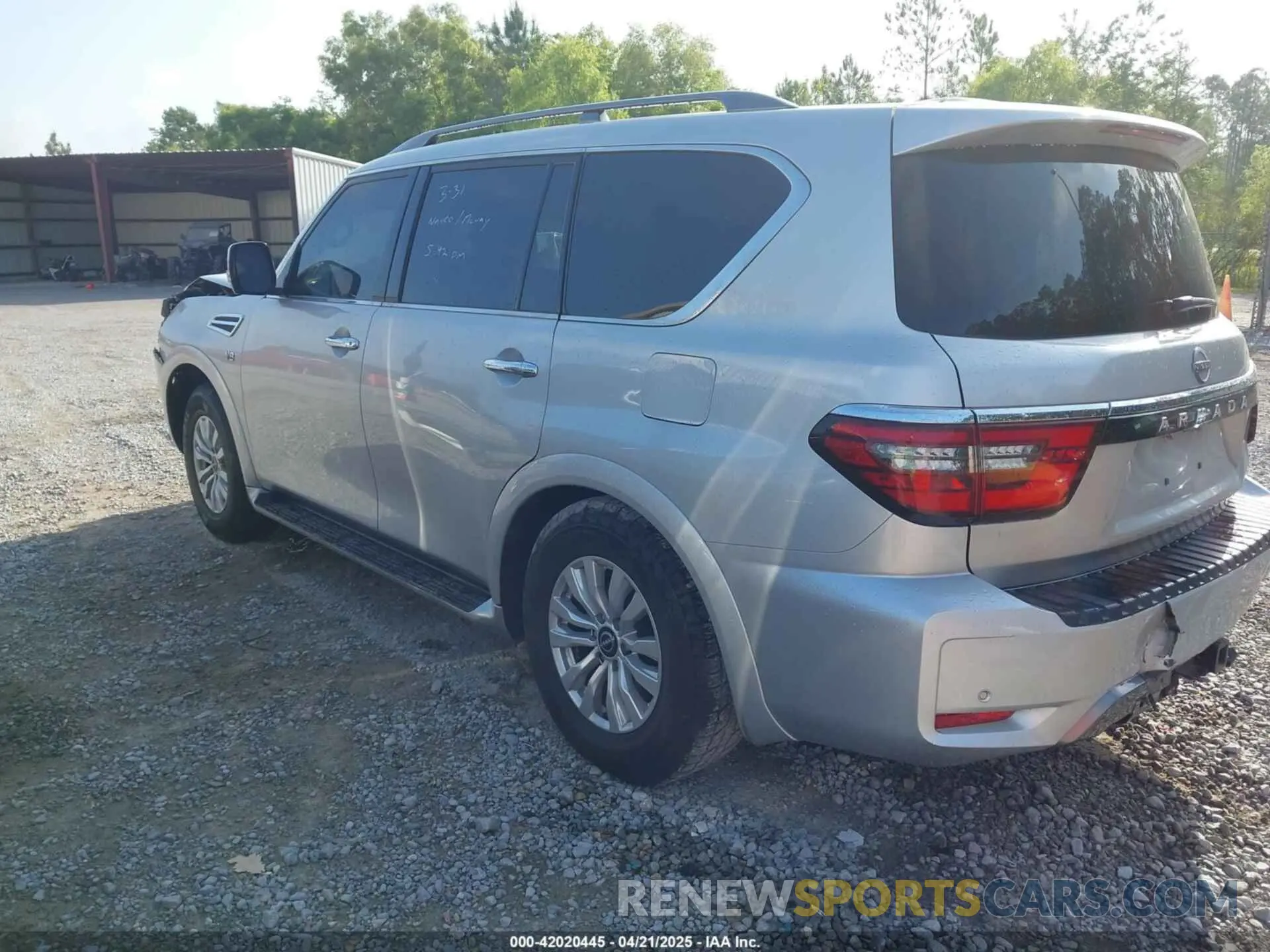 3 fotografías del automóvil dañado JN8AY2AC7M9146242 NISSAN ARMADA 2021