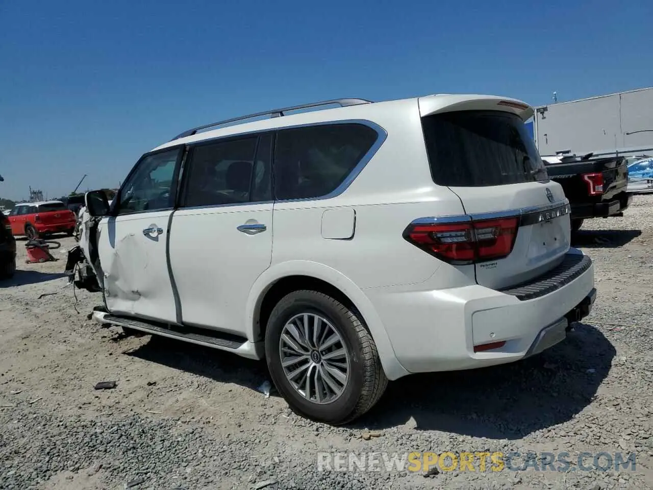 2 fotografías del automóvil dañado JN8AY2AD1M9660144 NISSAN ARMADA 2021
