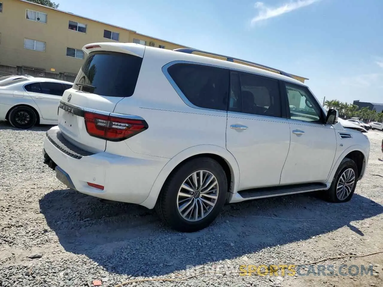 3 fotografías del automóvil dañado JN8AY2AD1M9660144 NISSAN ARMADA 2021