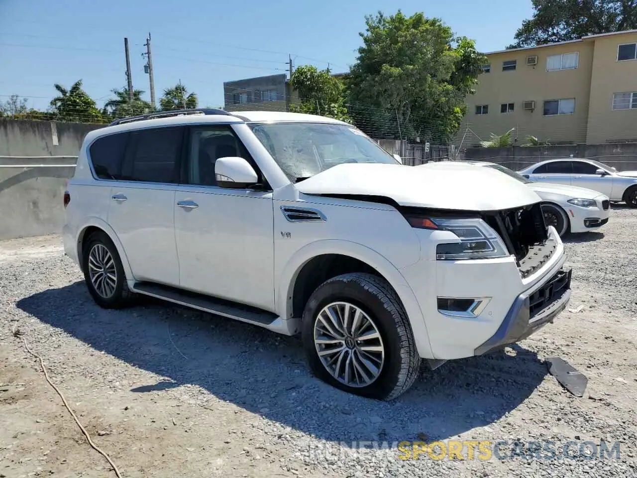 4 fotografías del automóvil dañado JN8AY2AD1M9660144 NISSAN ARMADA 2021