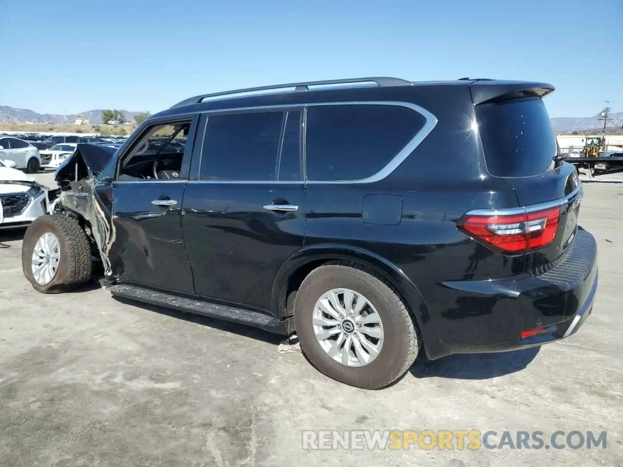 2 fotografías del automóvil dañado JN8AY2AD5M9661829 NISSAN ARMADA 2021