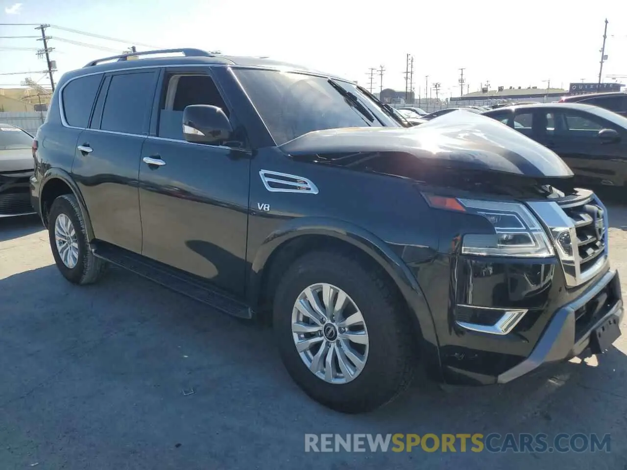 4 fotografías del automóvil dañado JN8AY2AD5M9661829 NISSAN ARMADA 2021