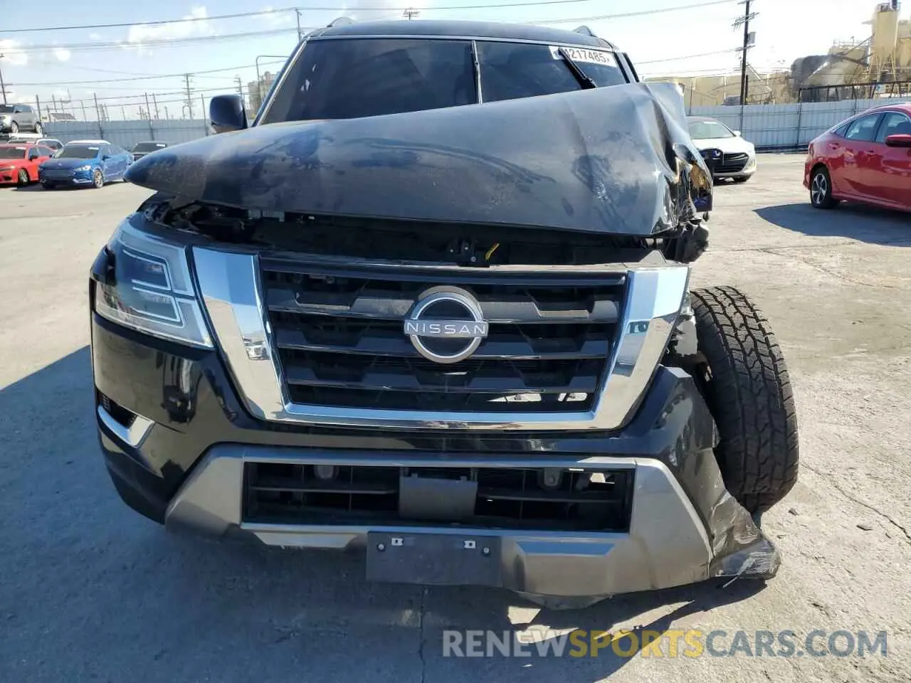 5 fotografías del automóvil dañado JN8AY2AD5M9661829 NISSAN ARMADA 2021