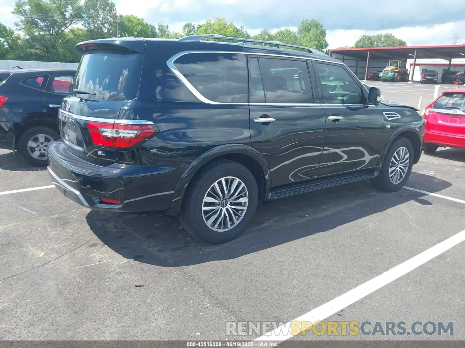 4 fotografías del automóvil dañado JN8AY2BA7M9371239 NISSAN ARMADA 2021