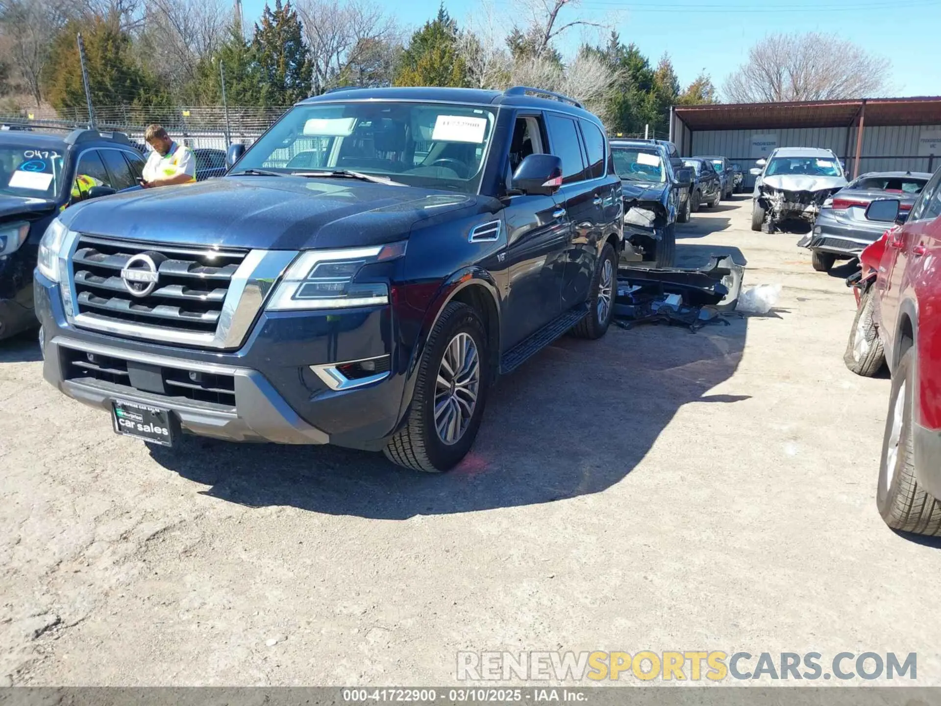 2 fotografías del automóvil dañado JN8AY2BB1M9792186 NISSAN ARMADA 2021