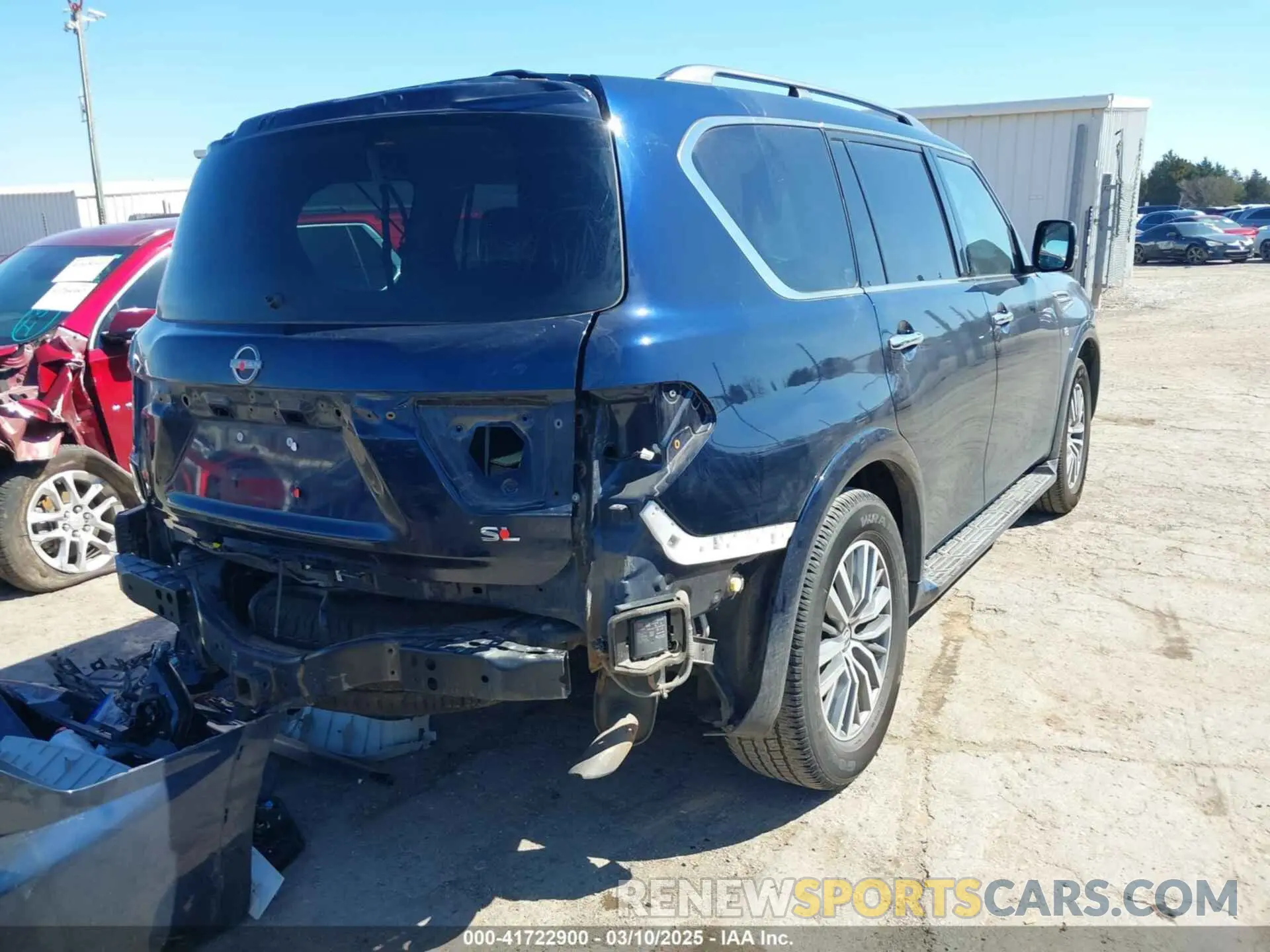 4 fotografías del automóvil dañado JN8AY2BB1M9792186 NISSAN ARMADA 2021