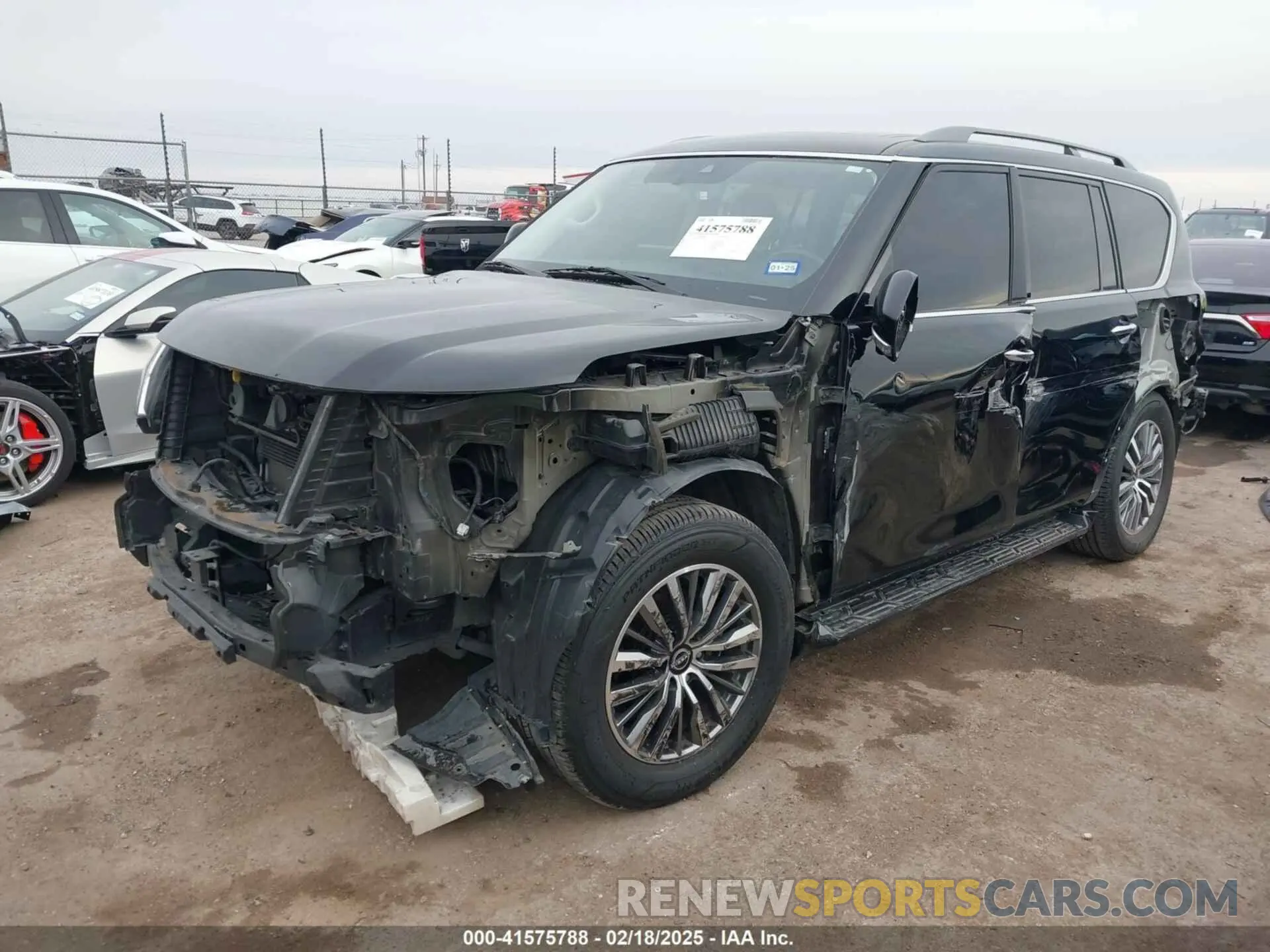 2 fotografías del automóvil dañado JN8AY2BB4M9792540 NISSAN ARMADA 2021
