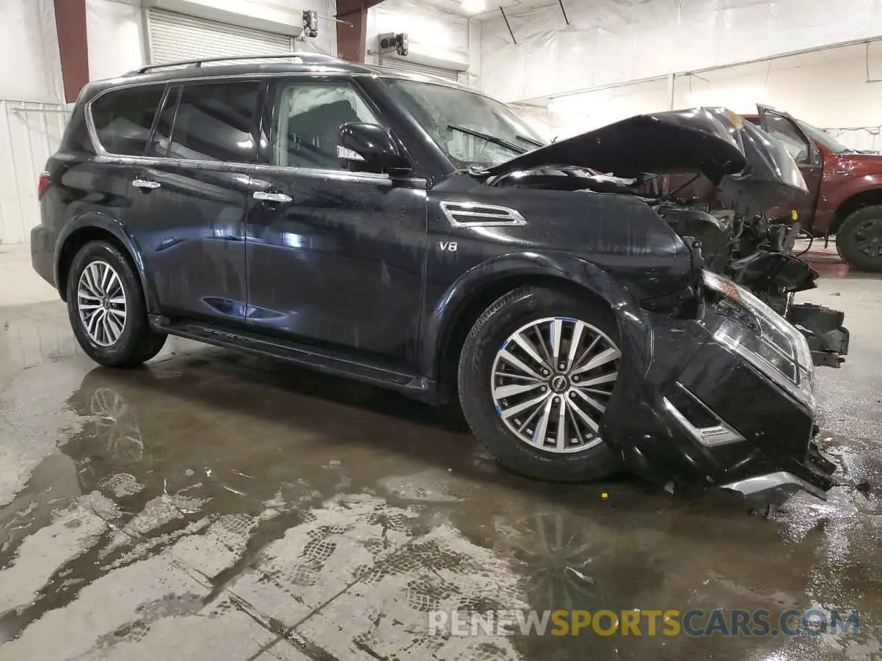 4 fotografías del automóvil dañado JN8AY2BB9M9795028 NISSAN ARMADA 2021