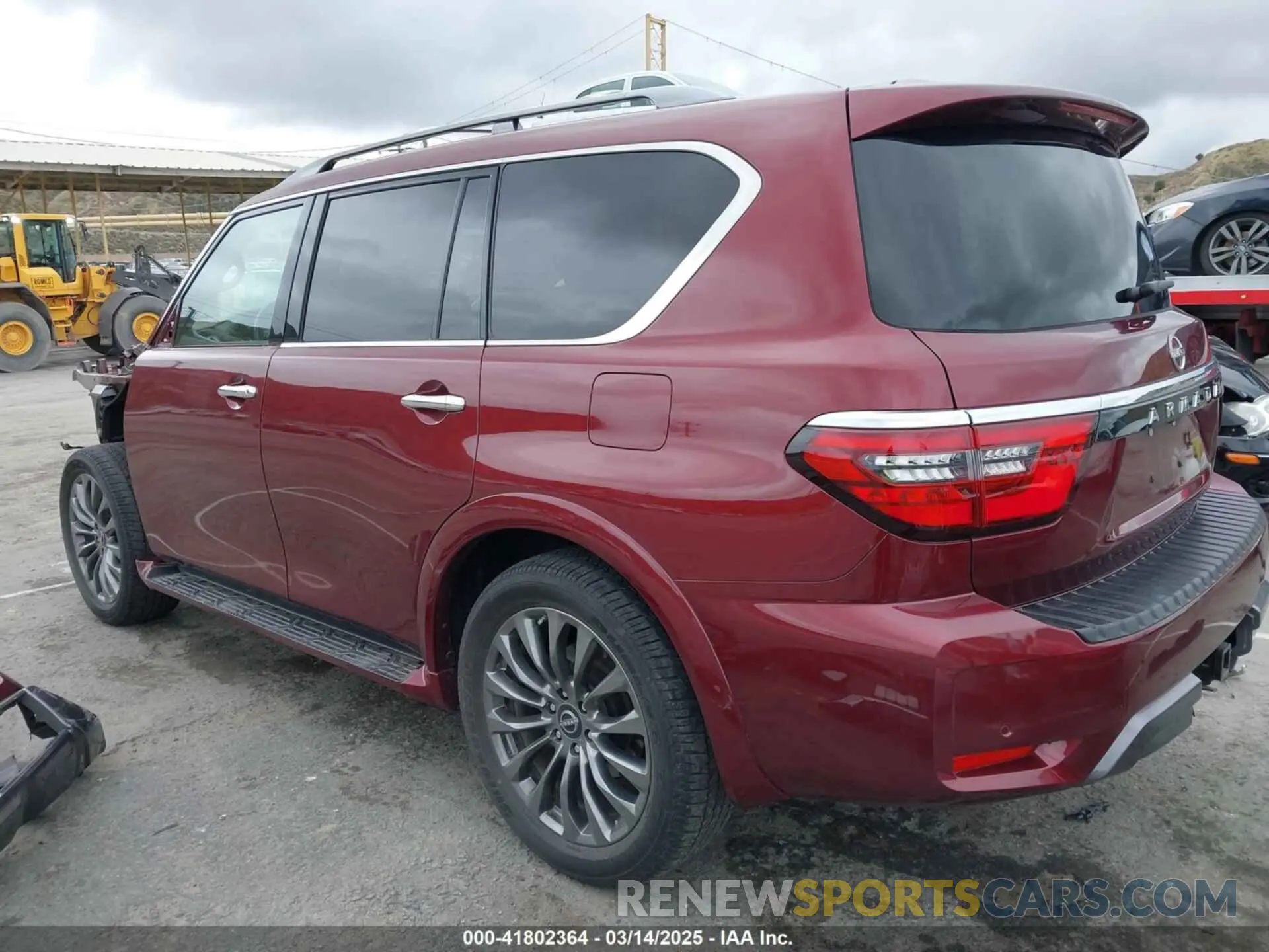 3 fotografías del automóvil dañado JN8AY2DA6M9373352 NISSAN ARMADA 2021