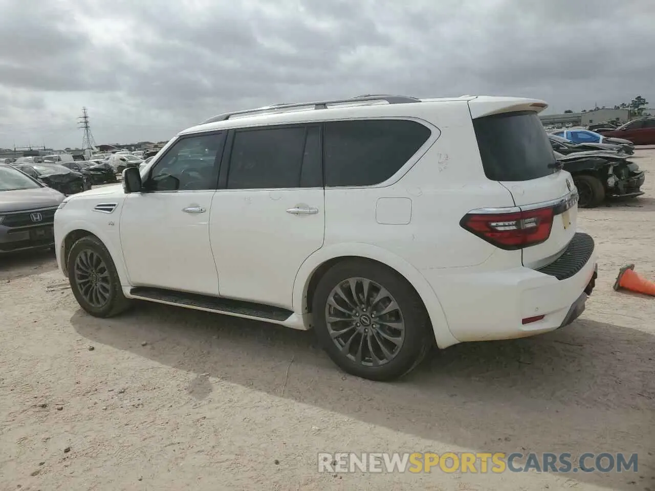 2 fotografías del automóvil dañado JN8AY2DBXM9791048 NISSAN ARMADA 2021