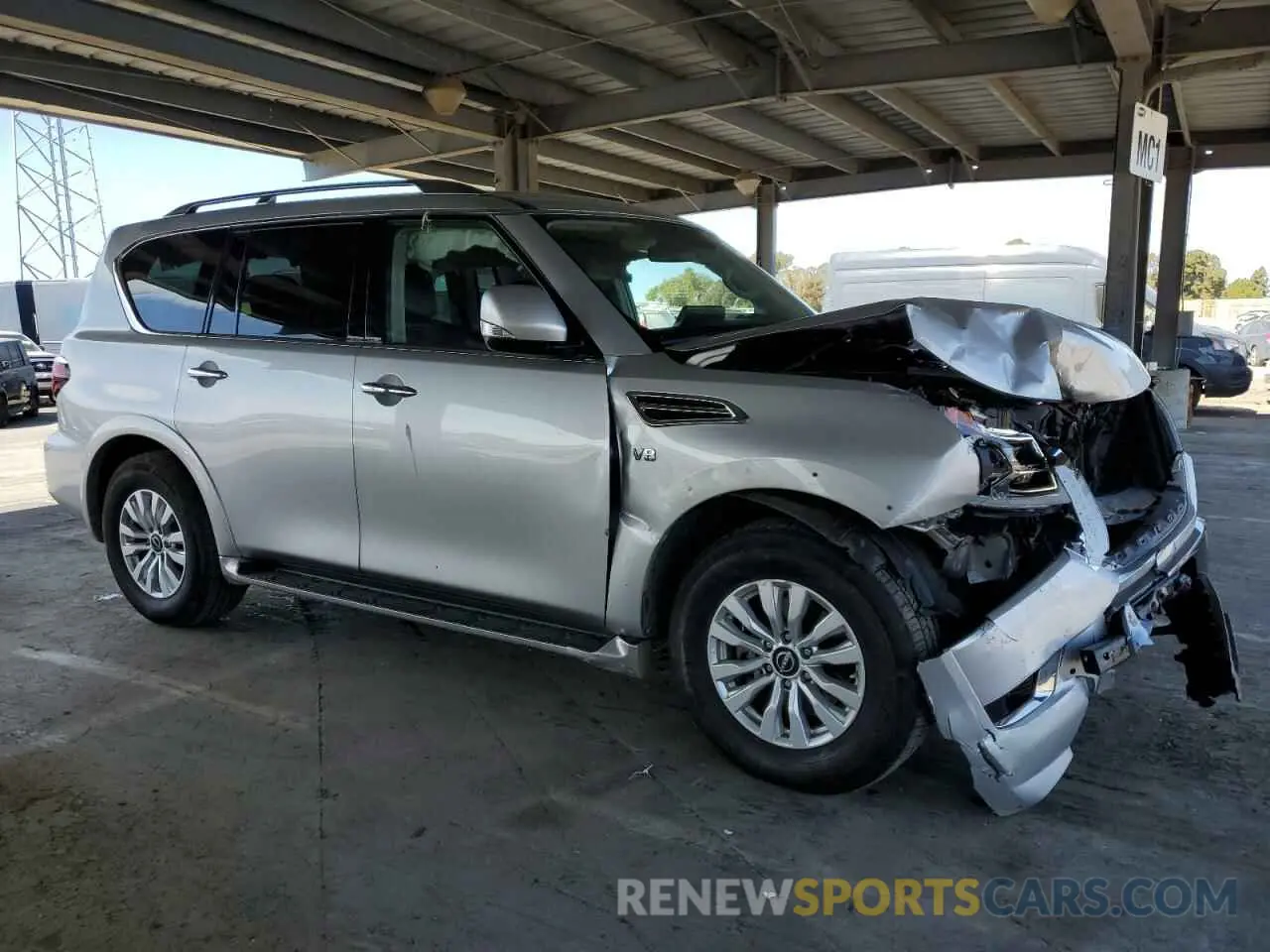 4 fotografías del automóvil dañado JN8AY2AD1N9678385 NISSAN ARMADA 2022