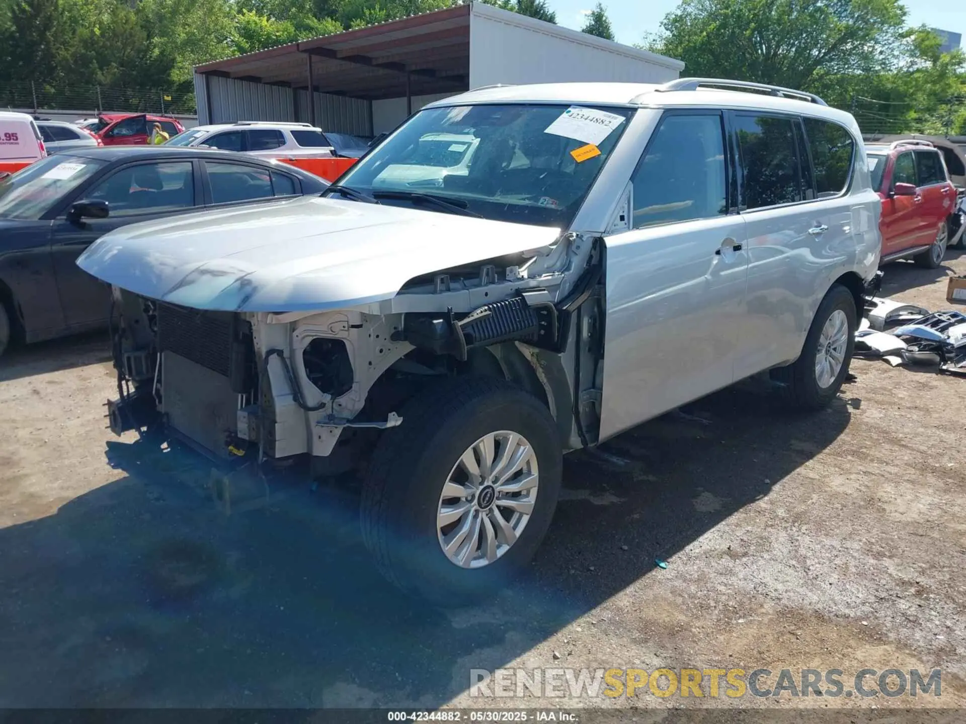 2 fotografías del automóvil dañado JN8AY2AD2N9677990 NISSAN ARMADA 2022