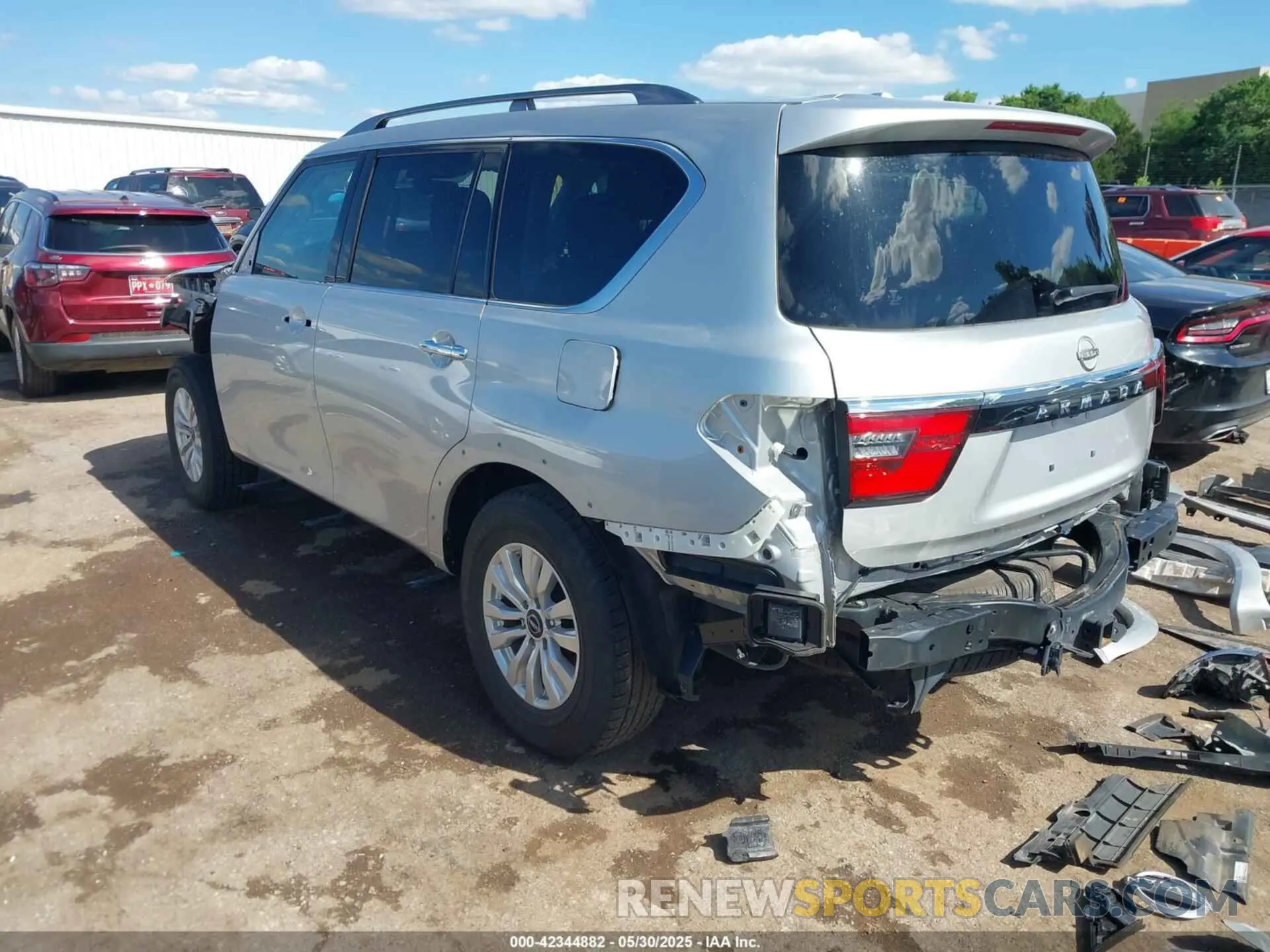 3 fotografías del automóvil dañado JN8AY2AD2N9677990 NISSAN ARMADA 2022