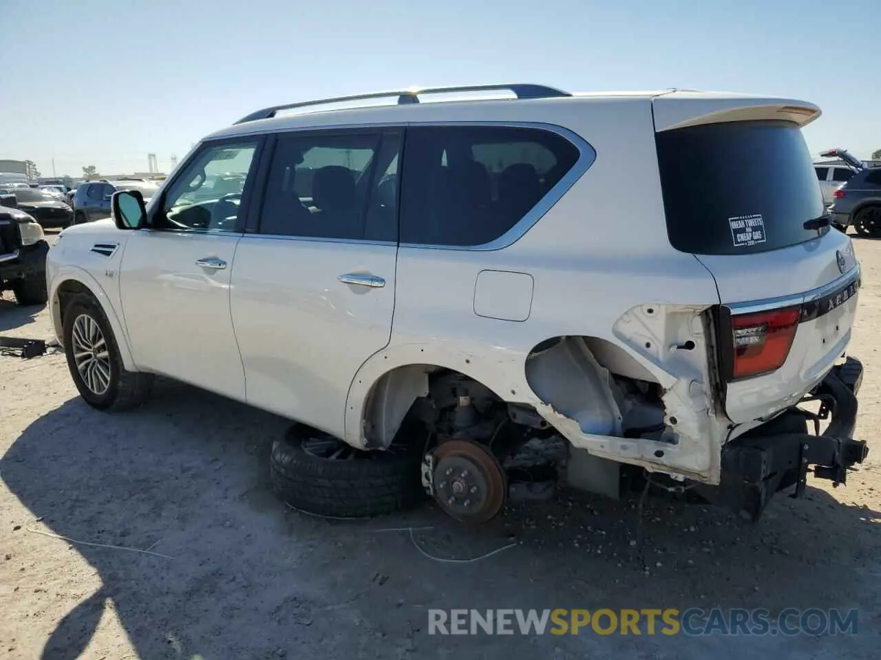 2 fotografías del automóvil dañado JN8AY2AD9N9675220 NISSAN ARMADA 2022