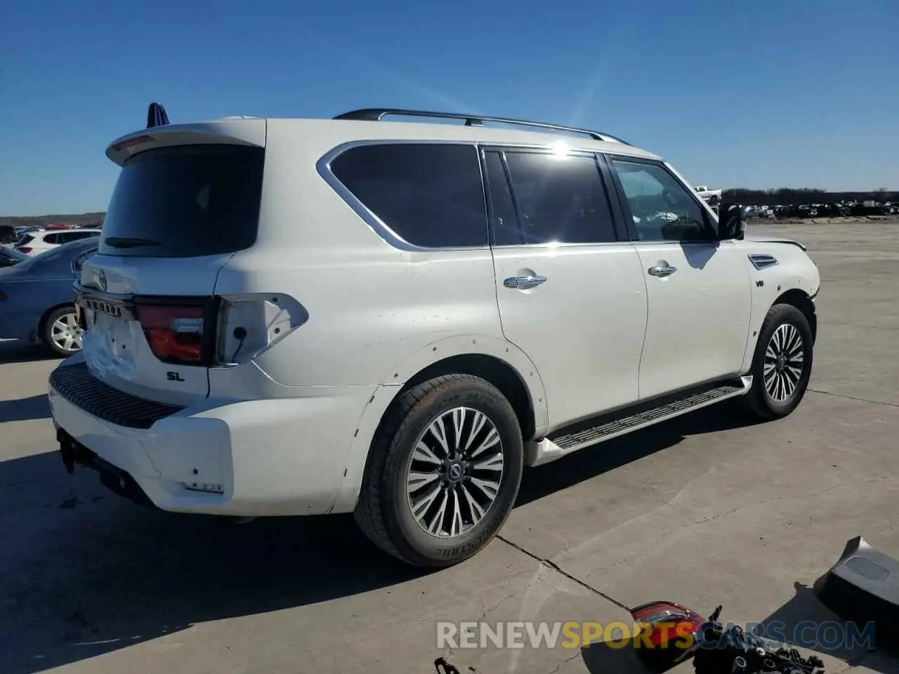 3 fotografías del automóvil dañado JN8AY2BA5N9392690 NISSAN ARMADA 2022