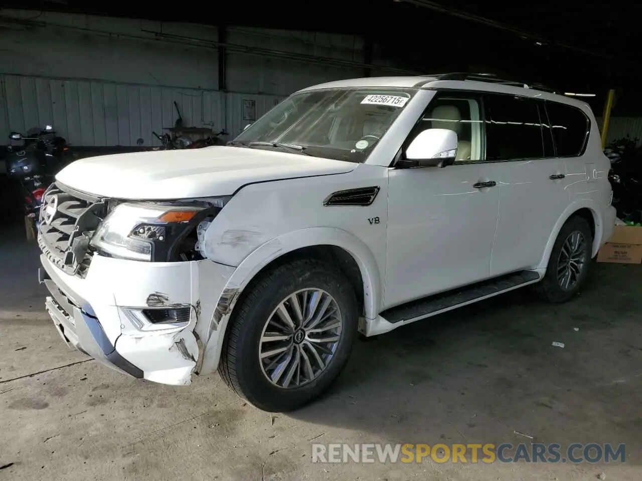 1 fotografías del automóvil dañado JN8AY2BB8N9815142 NISSAN ARMADA 2022