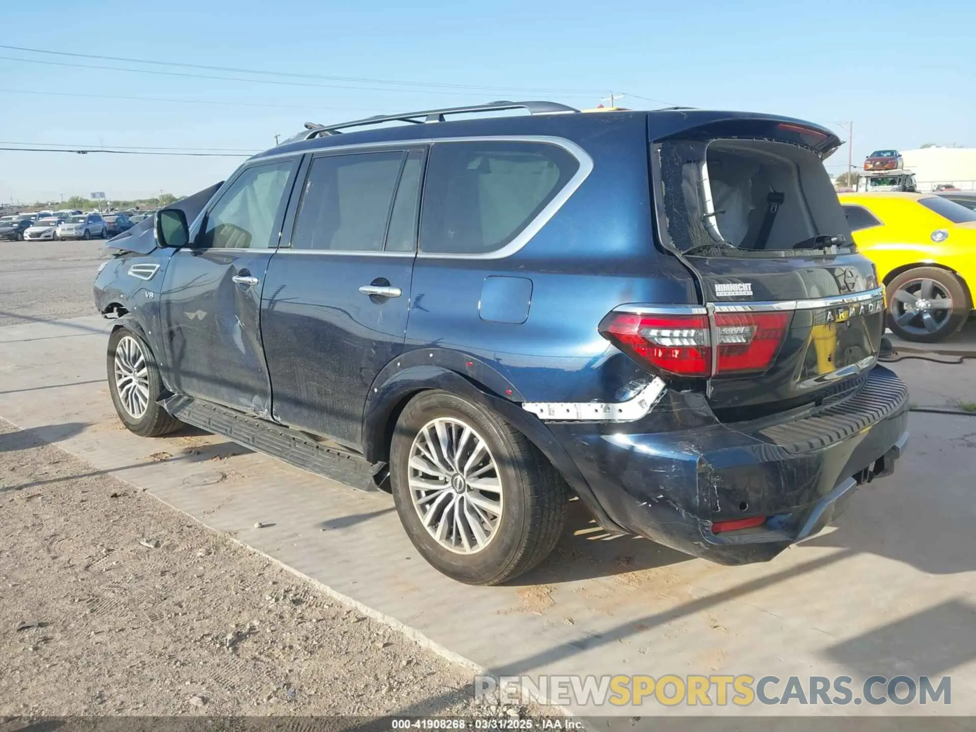 3 fotografías del automóvil dañado JN8AY2BC0N9162377 NISSAN ARMADA 2022