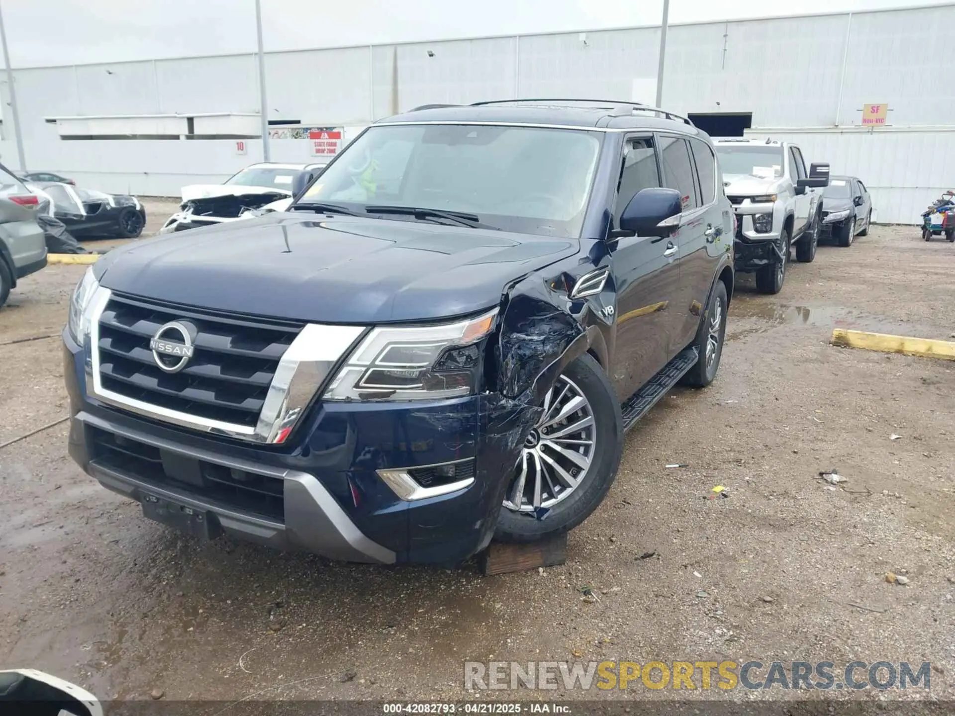 2 fotografías del automóvil dañado JN8AY2BC6N9162450 NISSAN ARMADA 2022