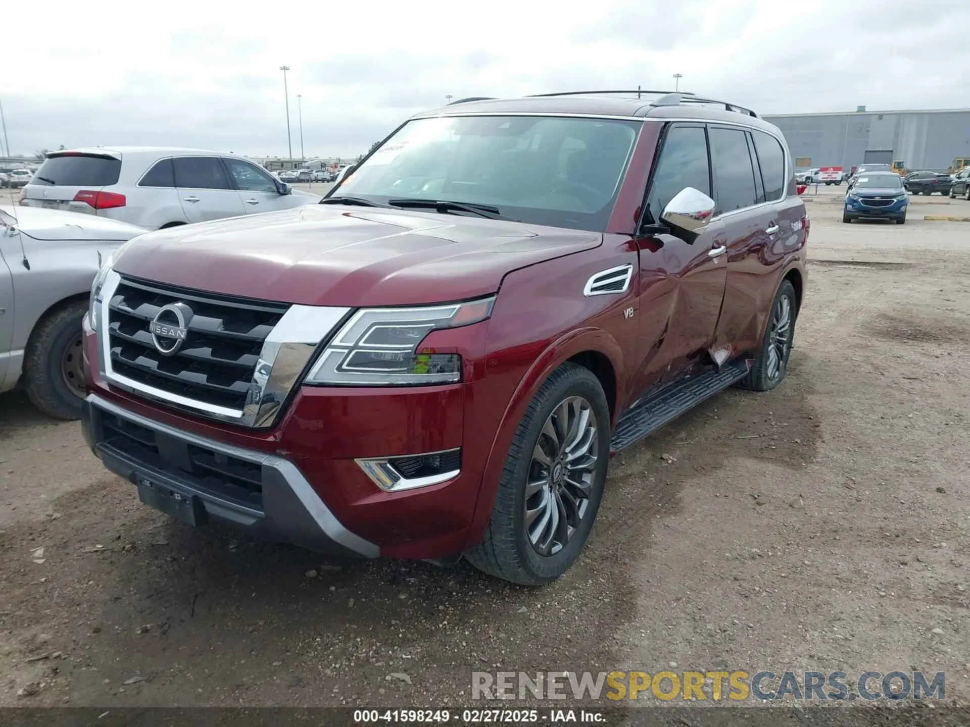 2 fotografías del automóvil dañado JN8AY2DA0N9390195 NISSAN ARMADA 2022
