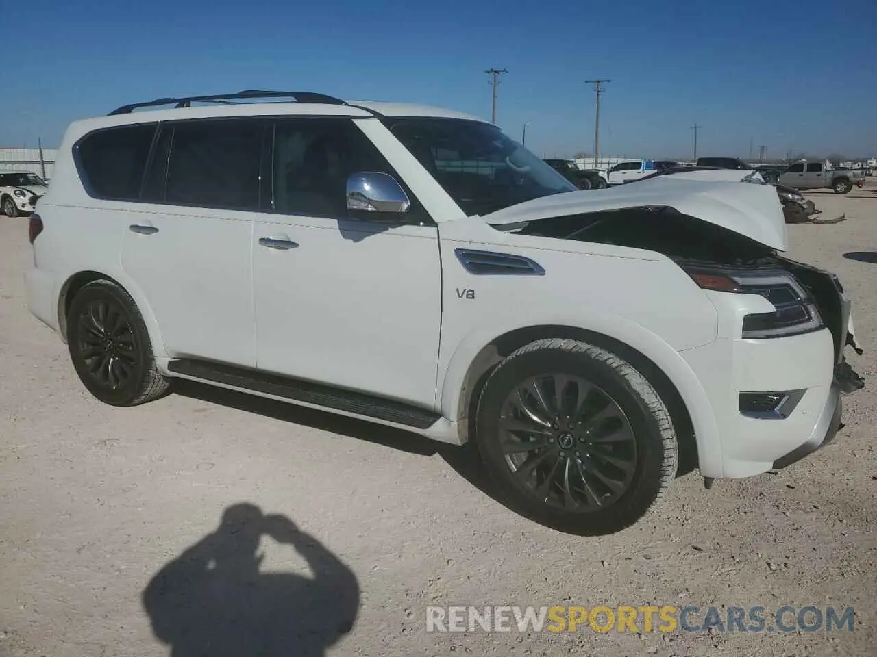 4 fotografías del automóvil dañado JN8AY2DA7N9391019 NISSAN ARMADA 2022