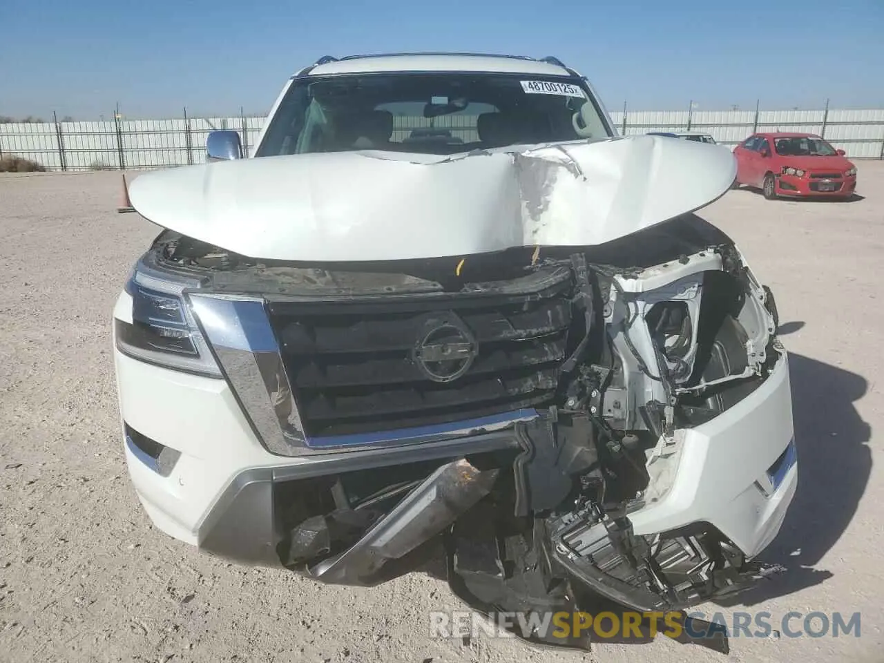 5 fotografías del automóvil dañado JN8AY2DA7N9391019 NISSAN ARMADA 2022