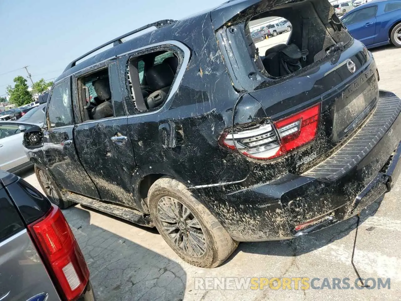 2 fotografías del automóvil dañado JN8AY2BB9P9836391 NISSAN ARMADA 2023