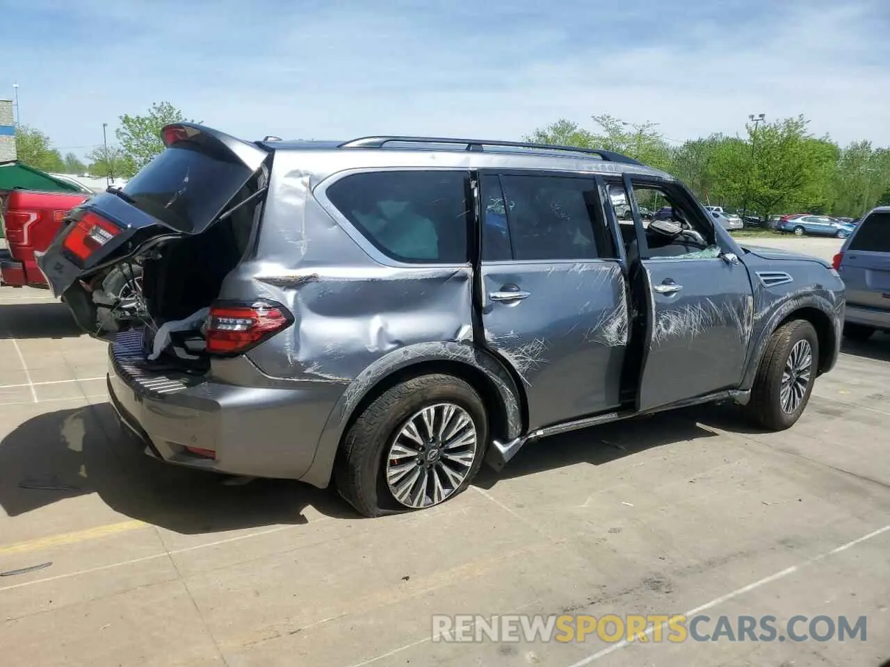 3 fotografías del automóvil dañado JN8AY2BBXP9833063 NISSAN ARMADA 2023