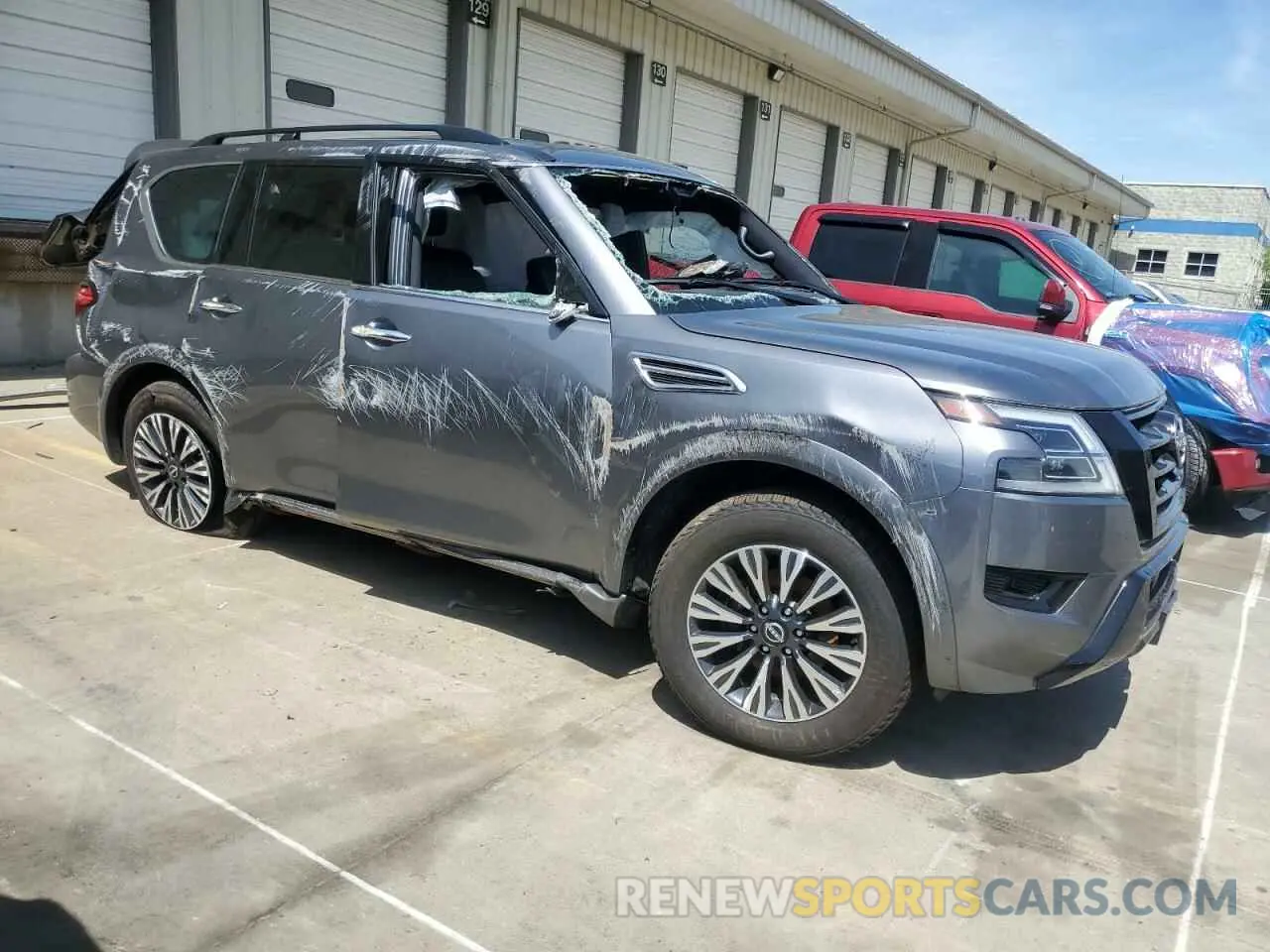 4 fotografías del automóvil dañado JN8AY2BBXP9833063 NISSAN ARMADA 2023
