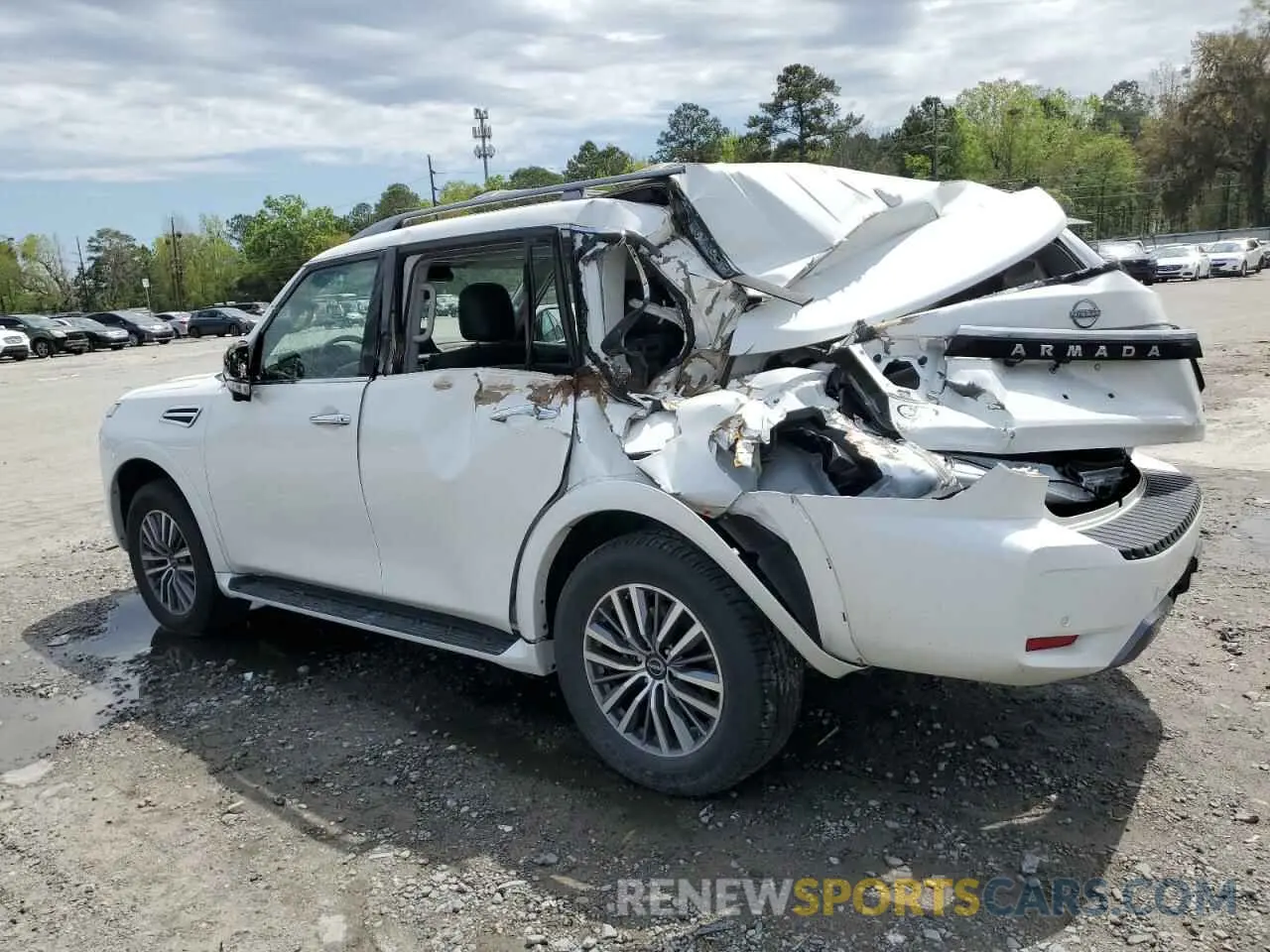 2 fotografías del automóvil dañado JN8AY2BC2P9180365 NISSAN ARMADA 2023