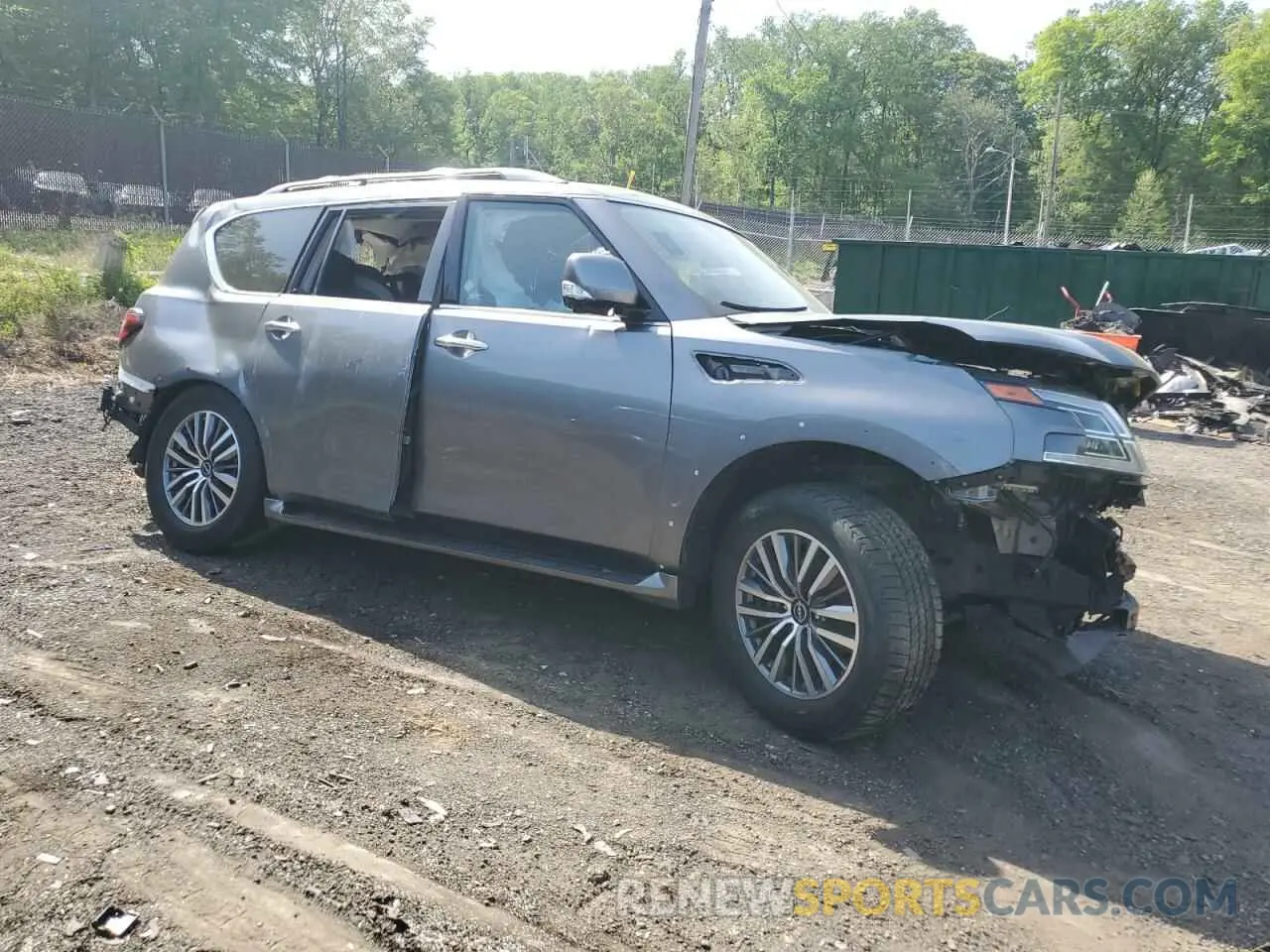 4 fotografías del automóvil dañado JN8AY2BD9P9692004 NISSAN ARMADA 2023