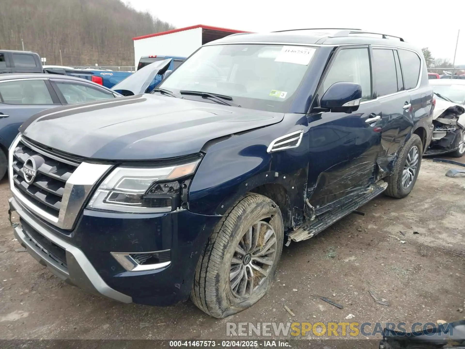 2 fotografías del automóvil dañado JN8AY2BDXP9691900 NISSAN ARMADA 2023