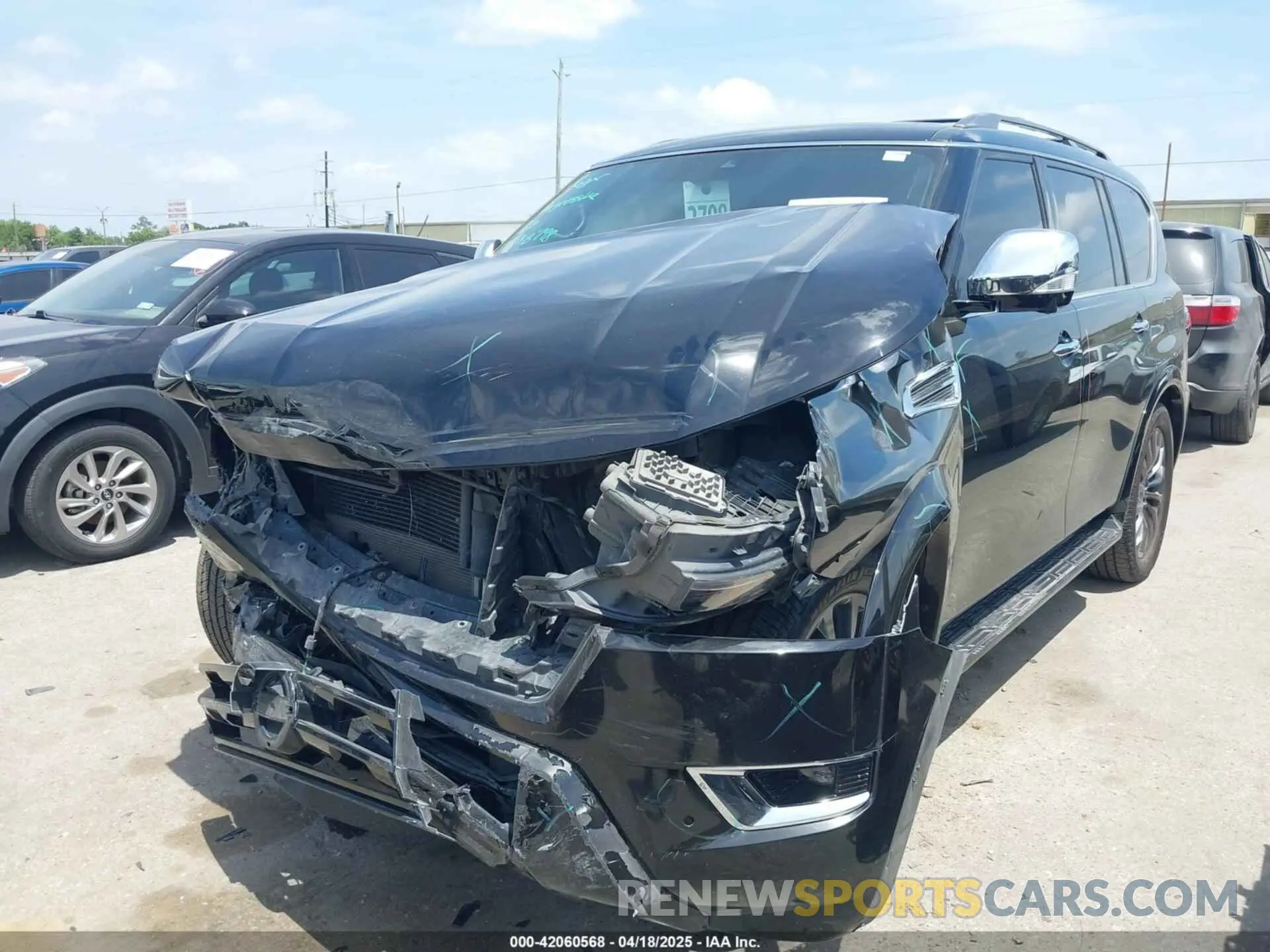 2 fotografías del automóvil dañado JN8AY2DA2P9401328 NISSAN ARMADA 2023