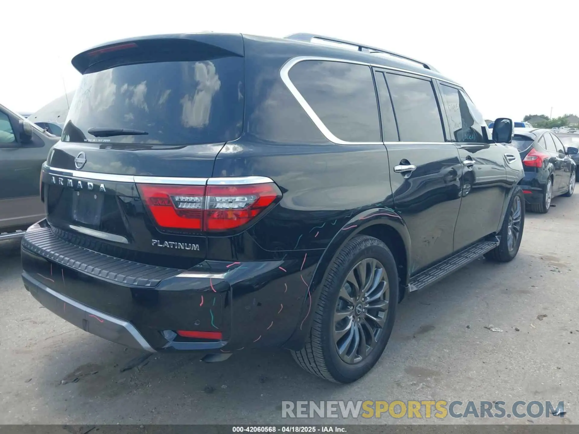 4 fotografías del automóvil dañado JN8AY2DA2P9401328 NISSAN ARMADA 2023