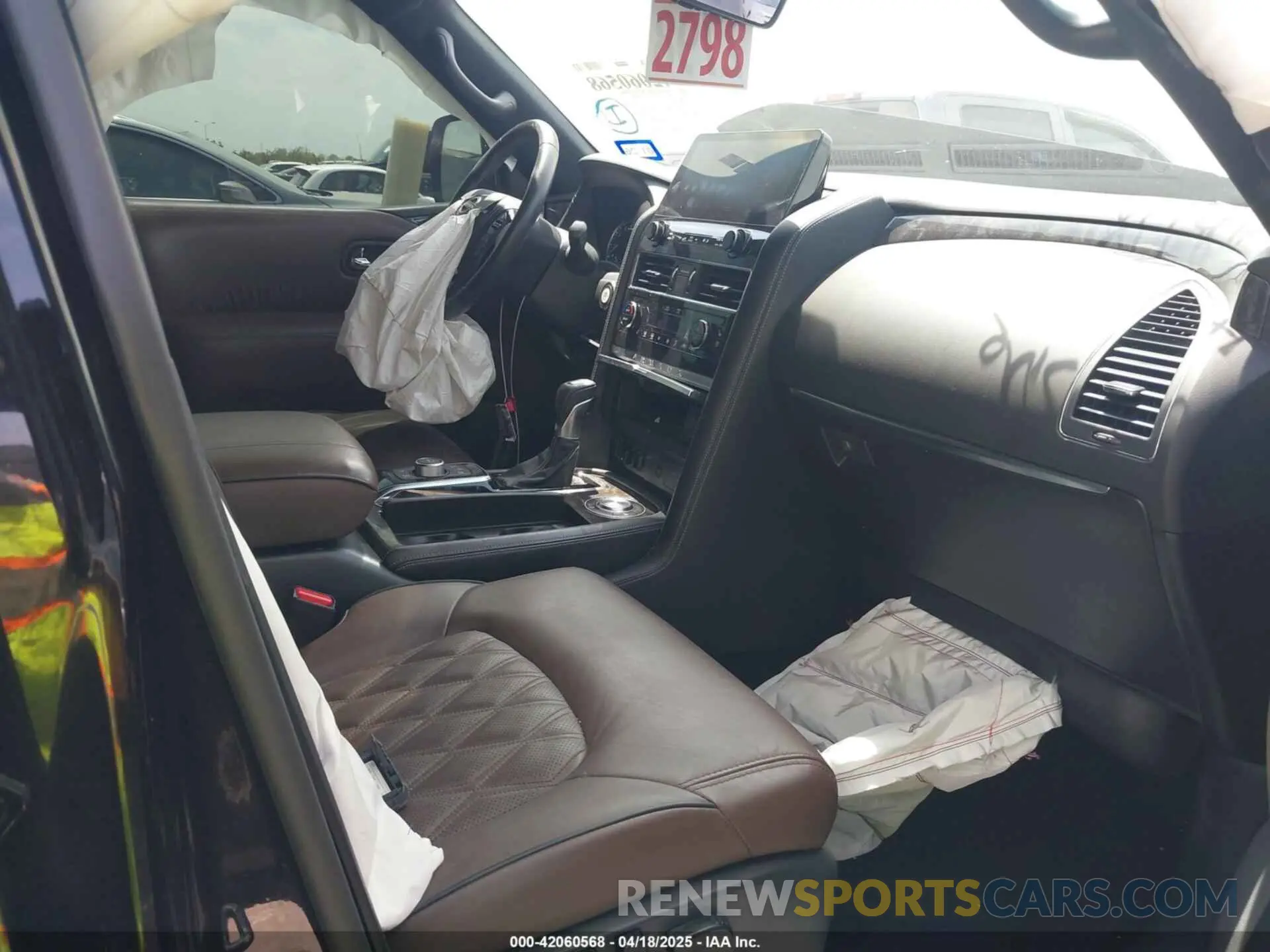 5 fotografías del automóvil dañado JN8AY2DA2P9401328 NISSAN ARMADA 2023